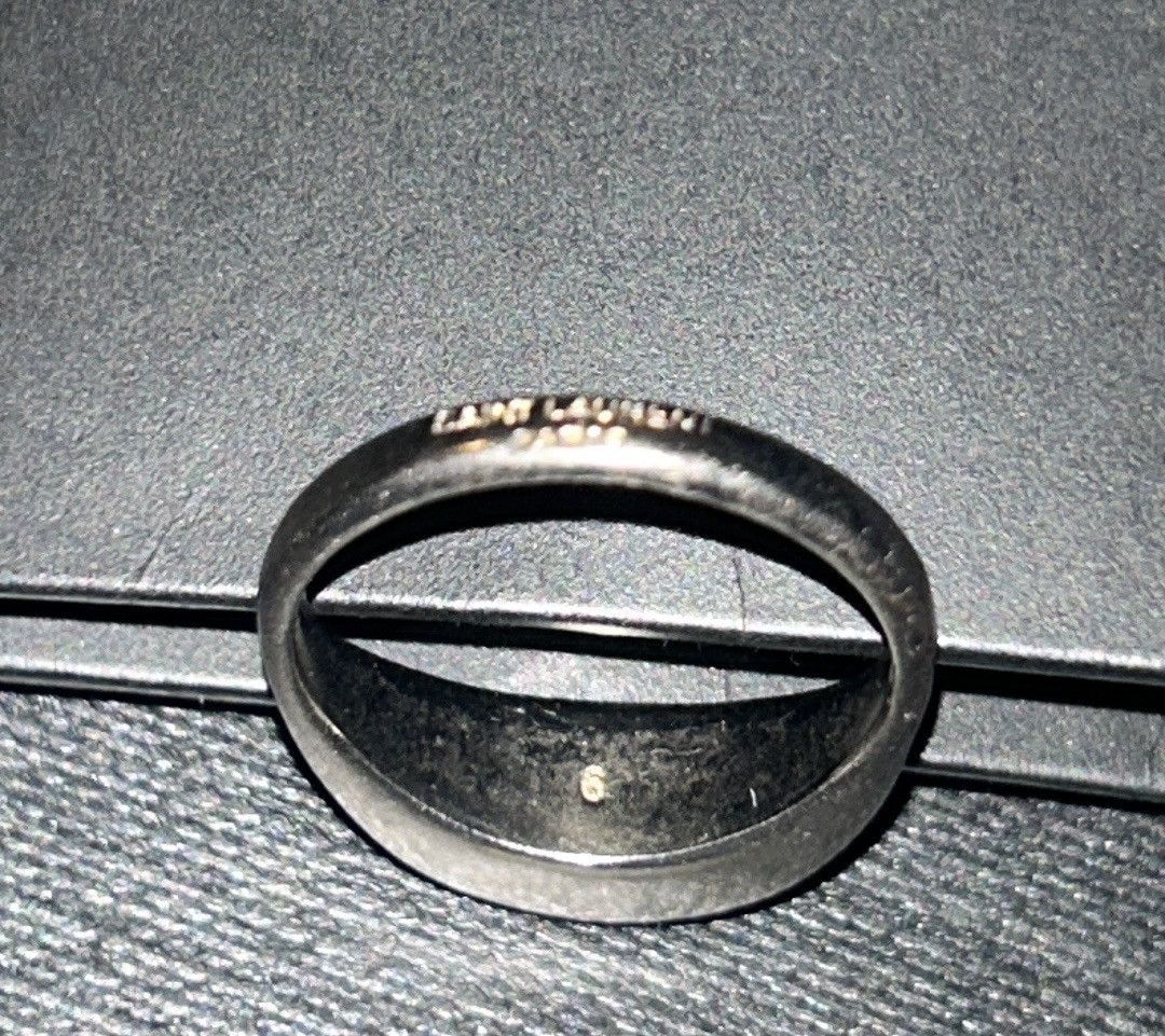 Saint Laurent Paris Saint Laurent Volum Ring Brass Metal Argent Oxyde size US 6 Size ONE SIZE - 4 Thumbnail