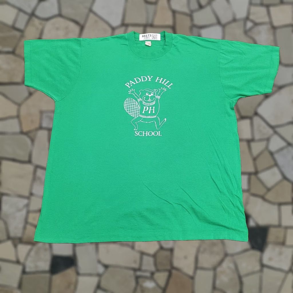 Vintage VINTAGE Screen-Stars Shirt Womens 2XL Crew Neck Short Sleeve Green 90s Graphic Tee USA-made Size XXL / US 16-18 / IT 52-54 - 1 Thumbnail