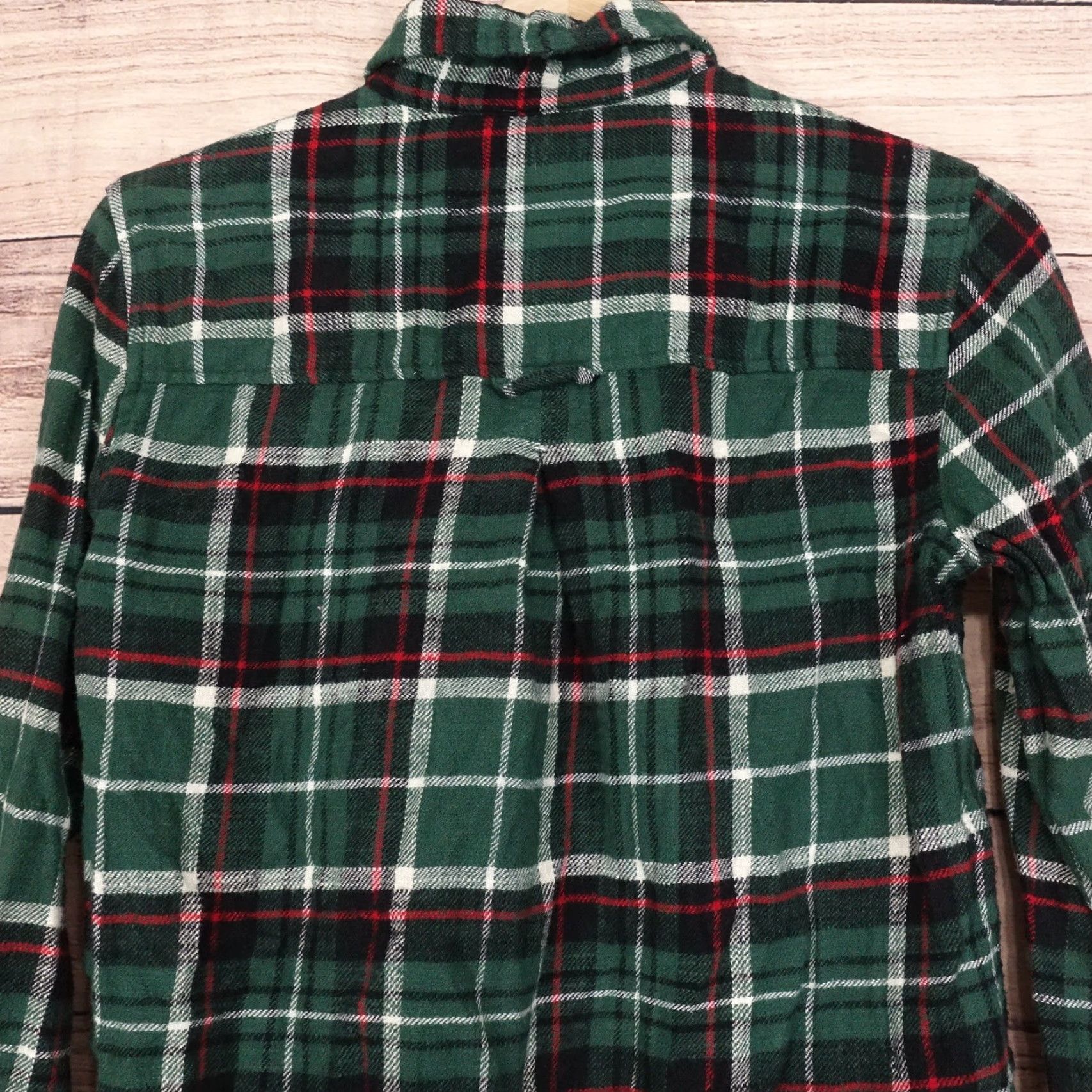 Vintage VINTAGE American Eagle Women’s Flannel Shirt Small Green Plaid Casual Basic 90s Size S / US 4 / IT 40 - 5 Thumbnail