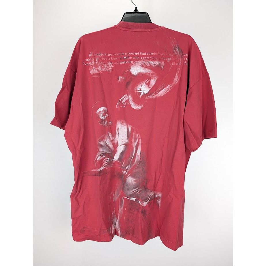 Off-White o1rshd1 Matthew Over S/S Tee in Rio Red Grey Size US S / EU 44-46 / 1 - 1 Thumbnail