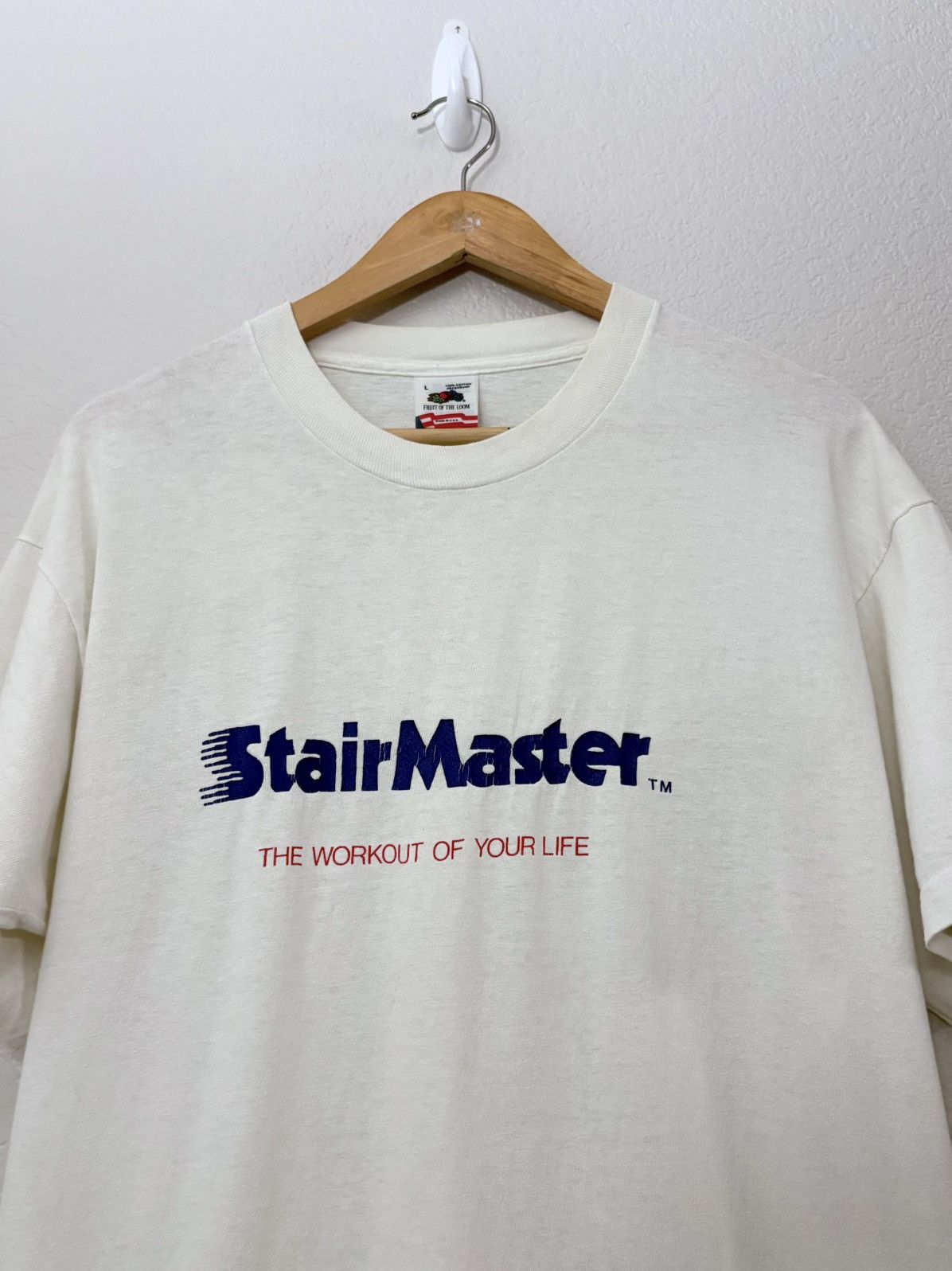 Vintage 90’s Star Master Vintage Workout of Your Life Tee Size US XL / EU 56 / 4 - 2 Thumbnail