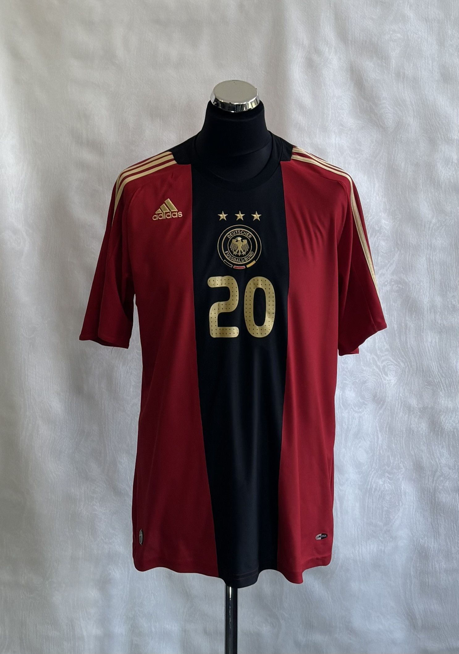 Adidas Germany 2008 Podolski #20 Adidas Football Jersey Size L Size US L / EU 52-54 / 3 - 2 Thumbnail
