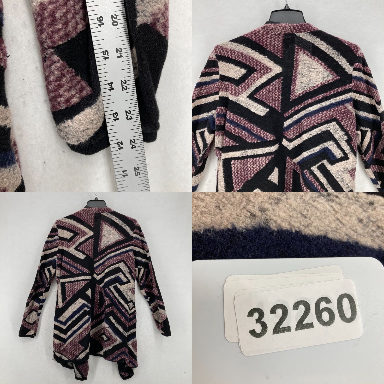 Lucky Brand Lucky Brand Cardigan Open Front Sweater Women's Plus 2X Red Aztec Western Size XXL / US 16-18 / IT 52-54 - 8 Thumbnail