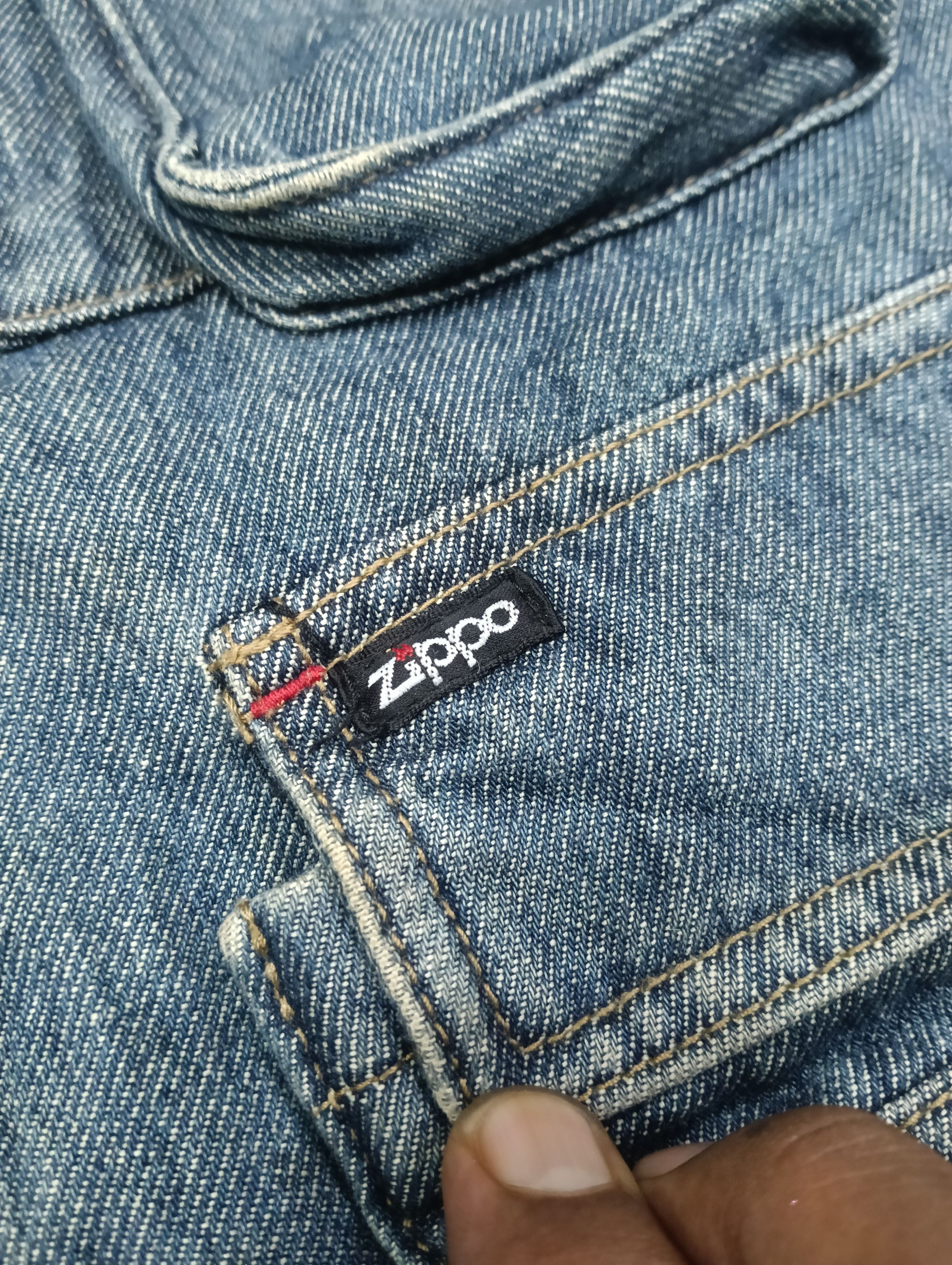Japanese Brand × Zippo Vintage Zippo Vest Indigo Jacket Size US M / EU 48-50 / 2 - 6 Thumbnail