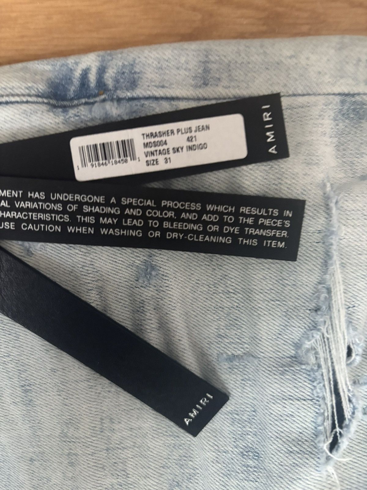 Amiri Amiri Trasher Plus Jean Vintage Sky Indigo Size US 31 - 3 Thumbnail