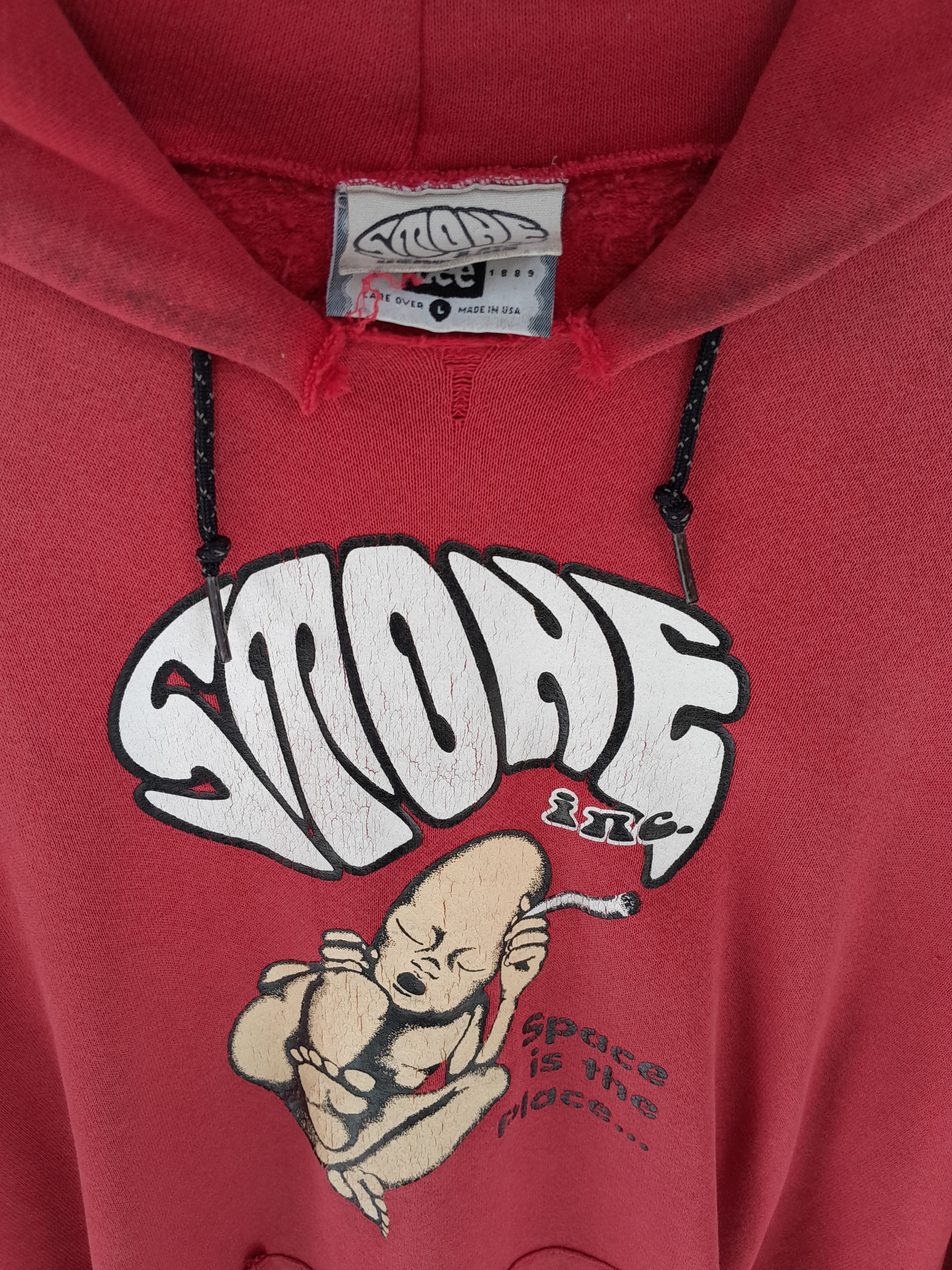 Vintage Vintage 90s STONE Baby Space is the Place Hoodies Size US L / EU 52-54 / 3 - 5 Thumbnail
