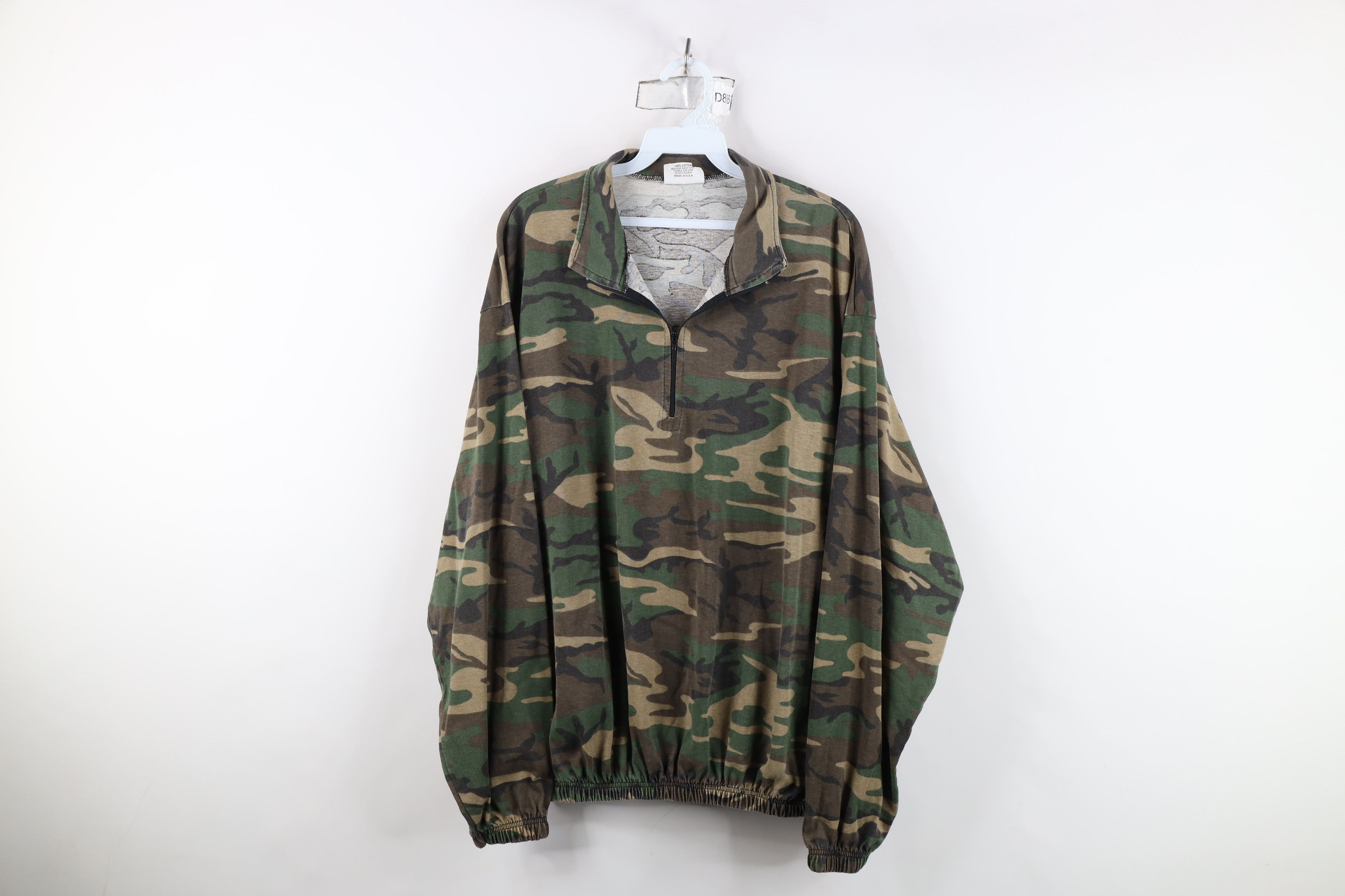 Vintage Vinage 90s Streetwear Pullover Jacket Top Camouflage USA Size US XL / EU 56 / 4 - 1 Thumbnail