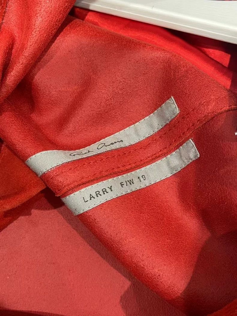 Rick Owens Rick Owens Red leather jacket coat-2505 Size US XL / EU 56 / 4 - 6 Thumbnail