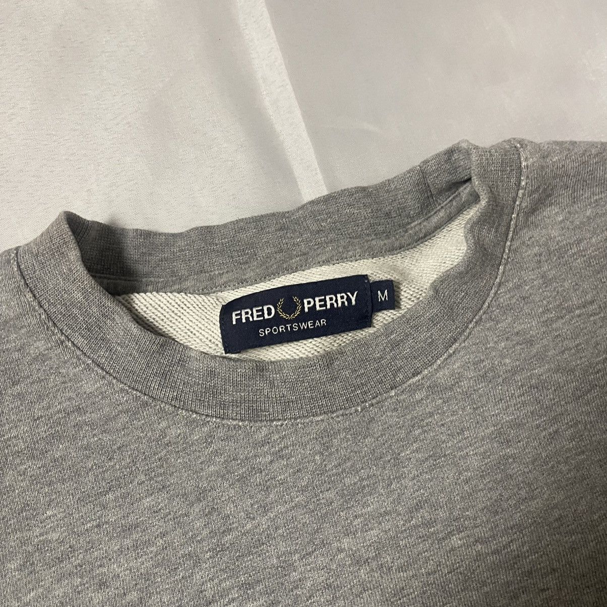 Fred Perry Fred Perry Sweatshirt Big Logo Men Size M Gray Size US M / EU 48-50 / 2 - 3 Thumbnail