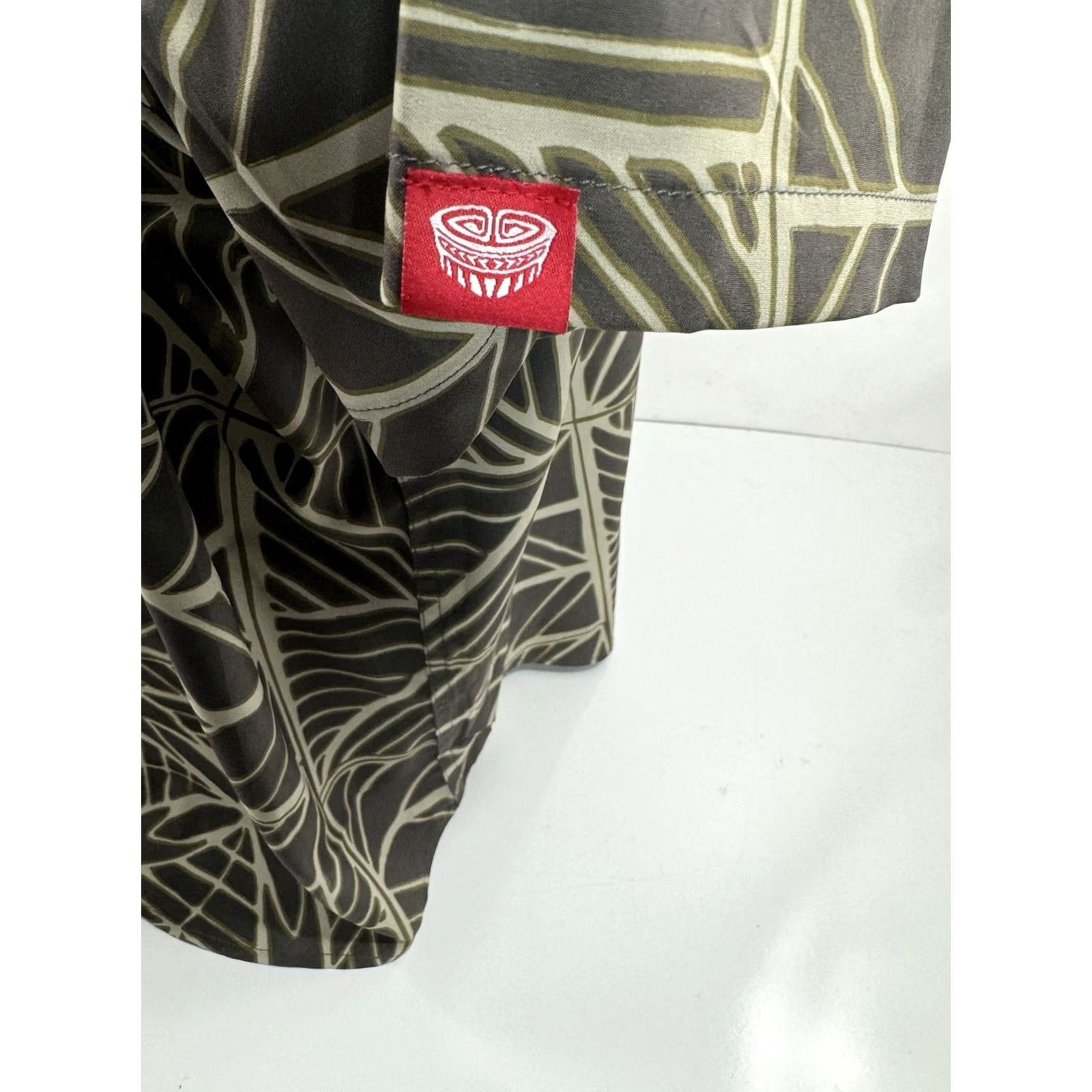 ALOHAS TANOA SAMOA Hawaiian Aloha Mens Shirt 3XL Green Short Sleeve Button-Up Casual Mens Size US XXL / EU 58 / 5 - 4 Thumbnail