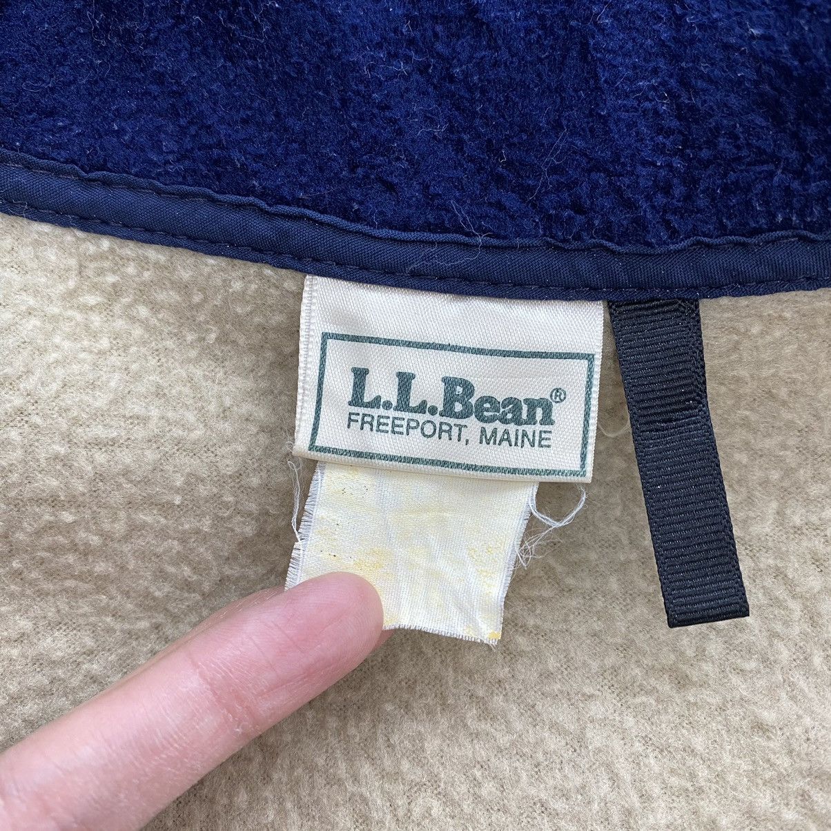 L.L. Bean Vintage LL BEAN USA Half Zipper Brown Retro Sherpa Fleece Size US XL / EU 56 / 4 - 3 Thumbnail