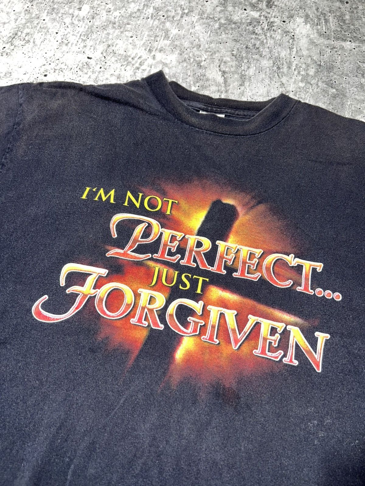 Vintage Vintage 90s Faded Religious Graphic Tee Size US L / EU 52-54 / 3 - 2 Thumbnail