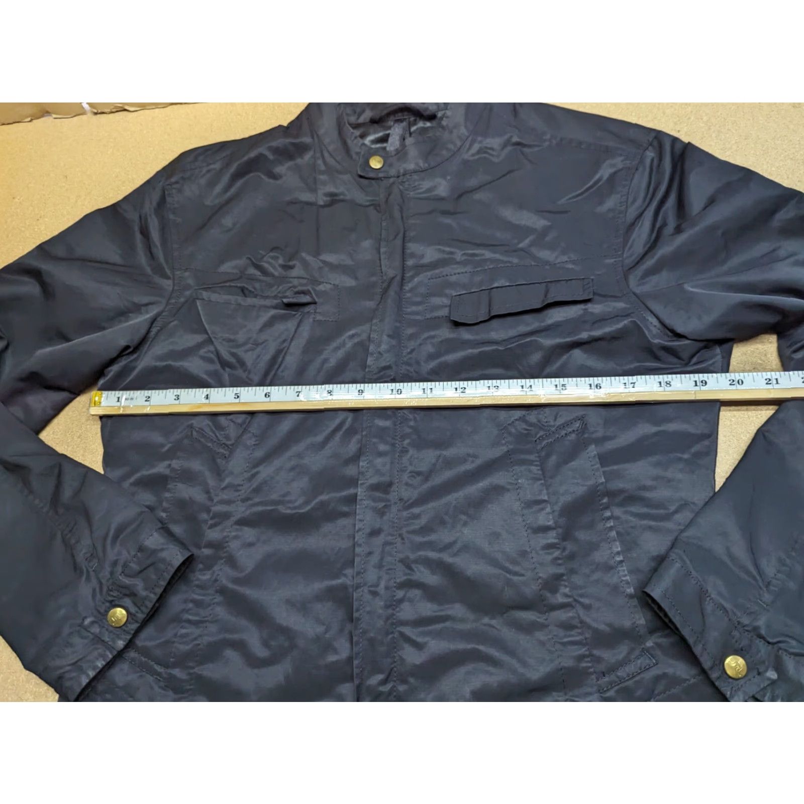 J.Lindeberg J. Lindeberg Jacket Mens Size M Black Full Zip Biker Pockets Size US M / EU 48-50 / 2 - 7 Thumbnail