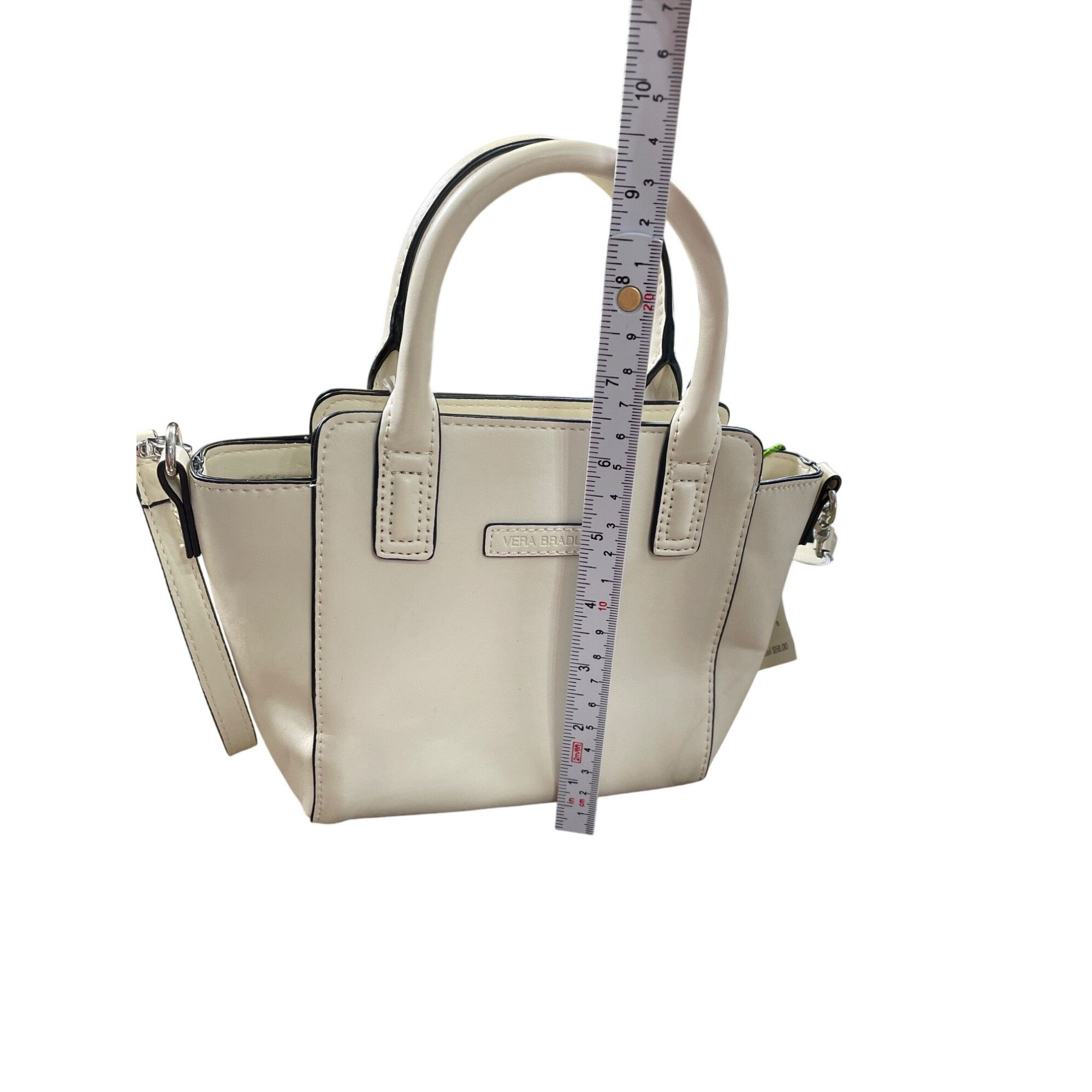 Vera Bradley Vera Bradley Mini off white Faux Leather Satchel With Adjust Size ONE SIZE - 4 Thumbnail
