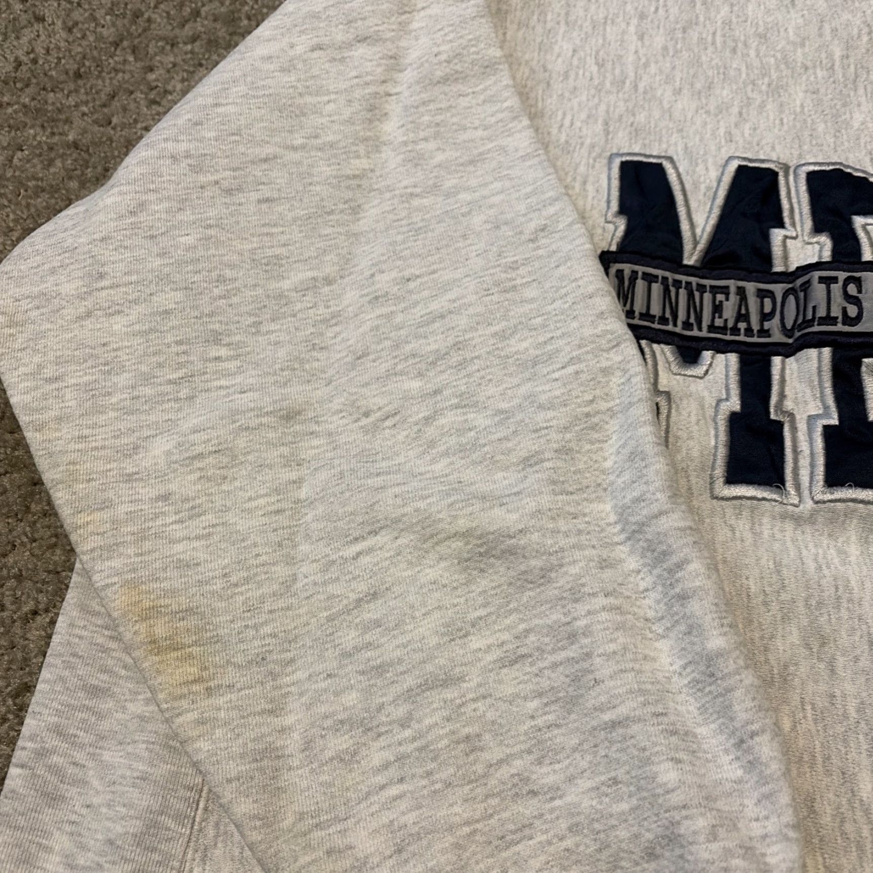 Vintage Rugged Sweats Minneapolis Police Dept. Weave Gray Crewneck Sweatshirt XL Men Size US XL / EU 56 / 4 - 4 Thumbnail