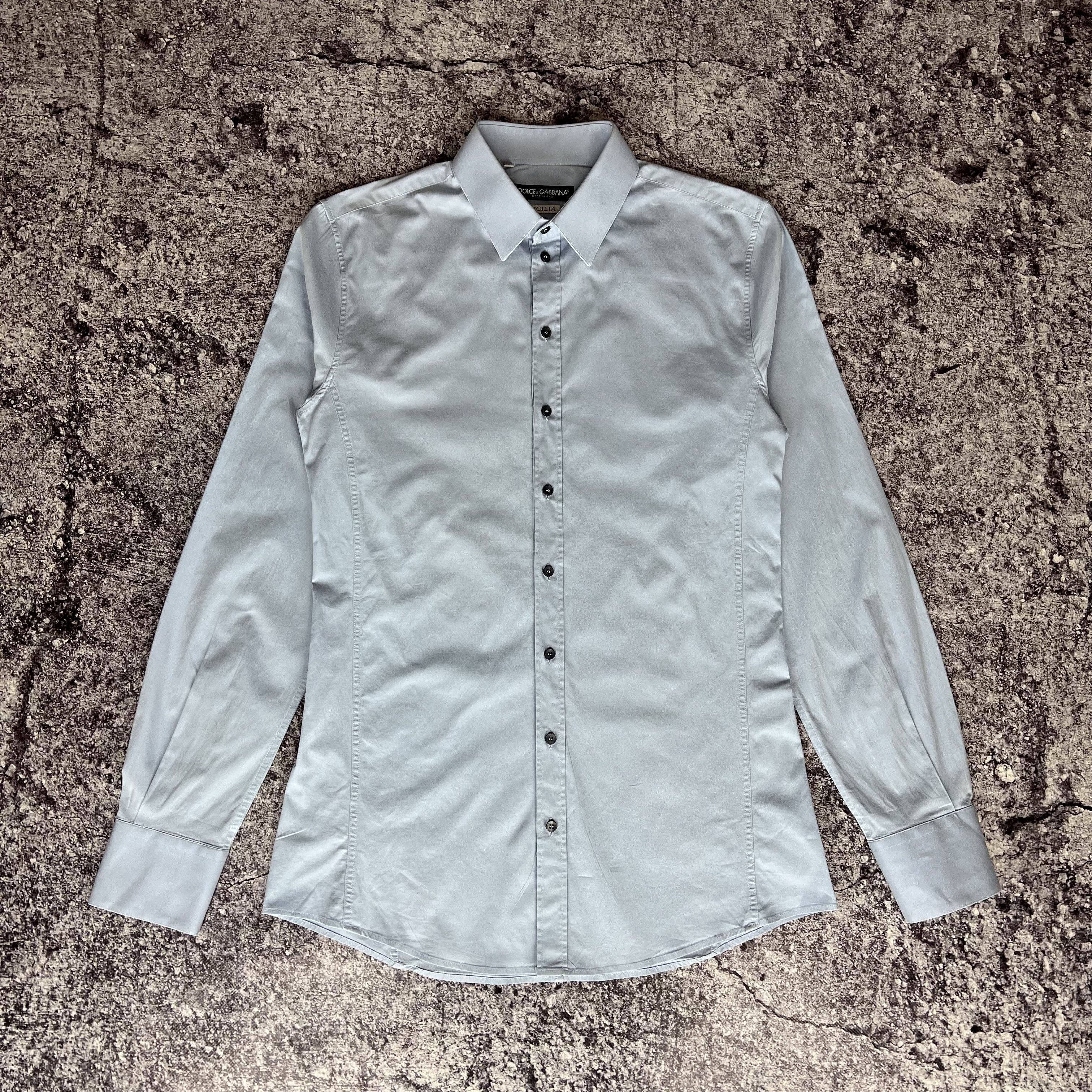 Dolce & Gabbana Dolce & Gabbana Sicilia Shirt Long Sleeve Size 15 / 39 Size US M / EU 48-50 / 2 - 1 Thumbnail