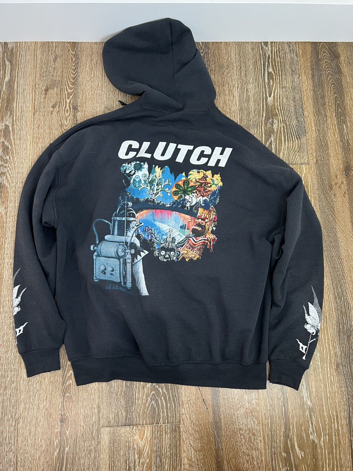 Band Tees × Vintage Vintage Clutch band zipup hoodie Size US XXL / EU 58 / 5 - 2 Thumbnail