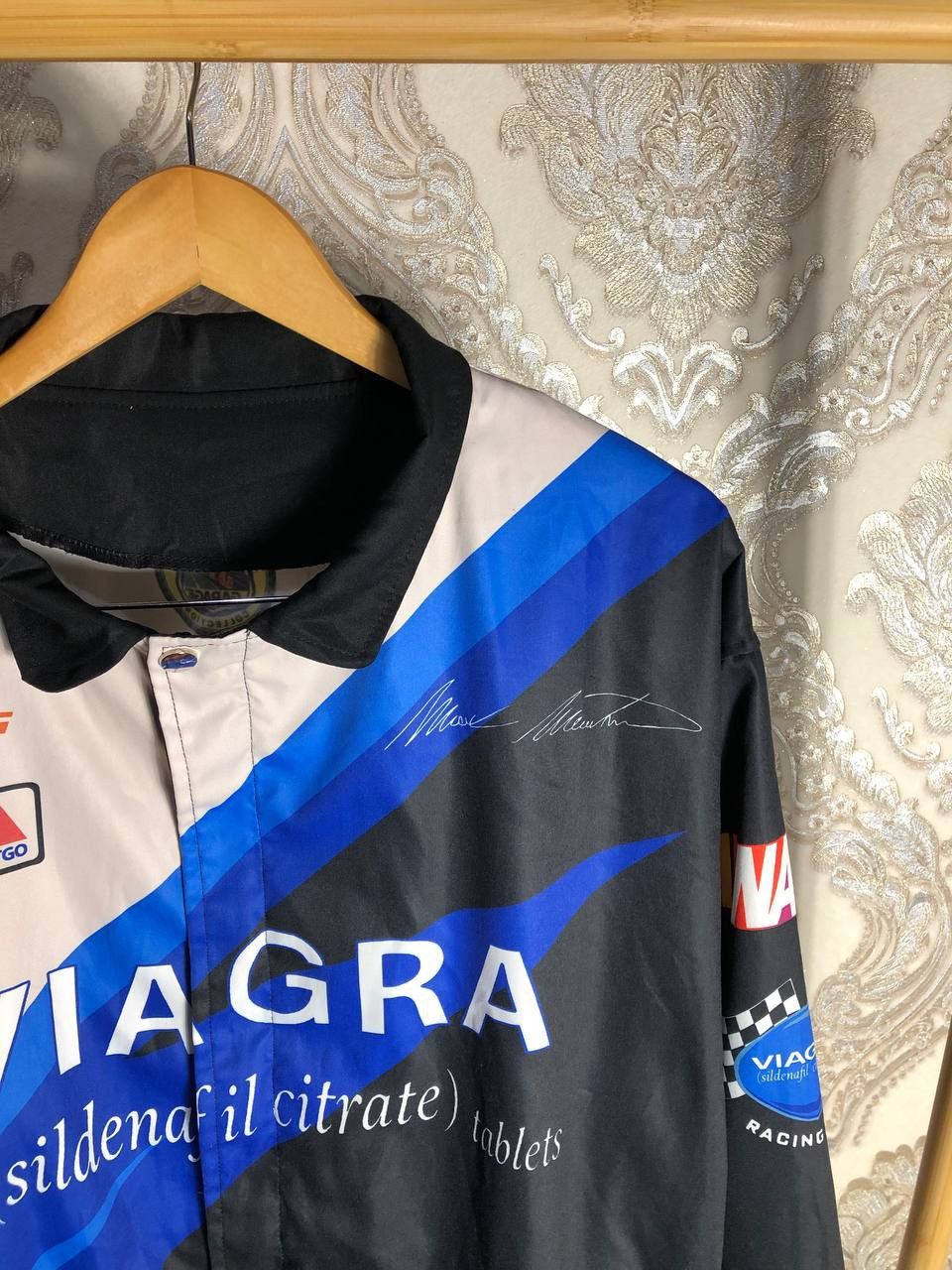 NASCAR VINTAGE VIAGRA RACING LIGHT JACKET MOTORCYCLE RETRO Y2K 90s Size US L / EU 52-54 / 3 - 2 Thumbnail