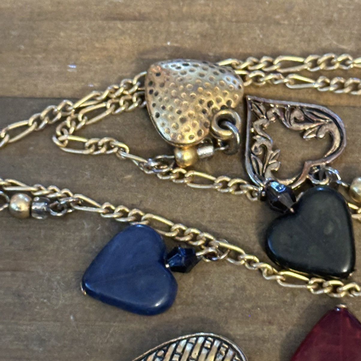 Vintage Vintage long cherubs and hearts charm necklace Size ONE SIZE - 6 Thumbnail