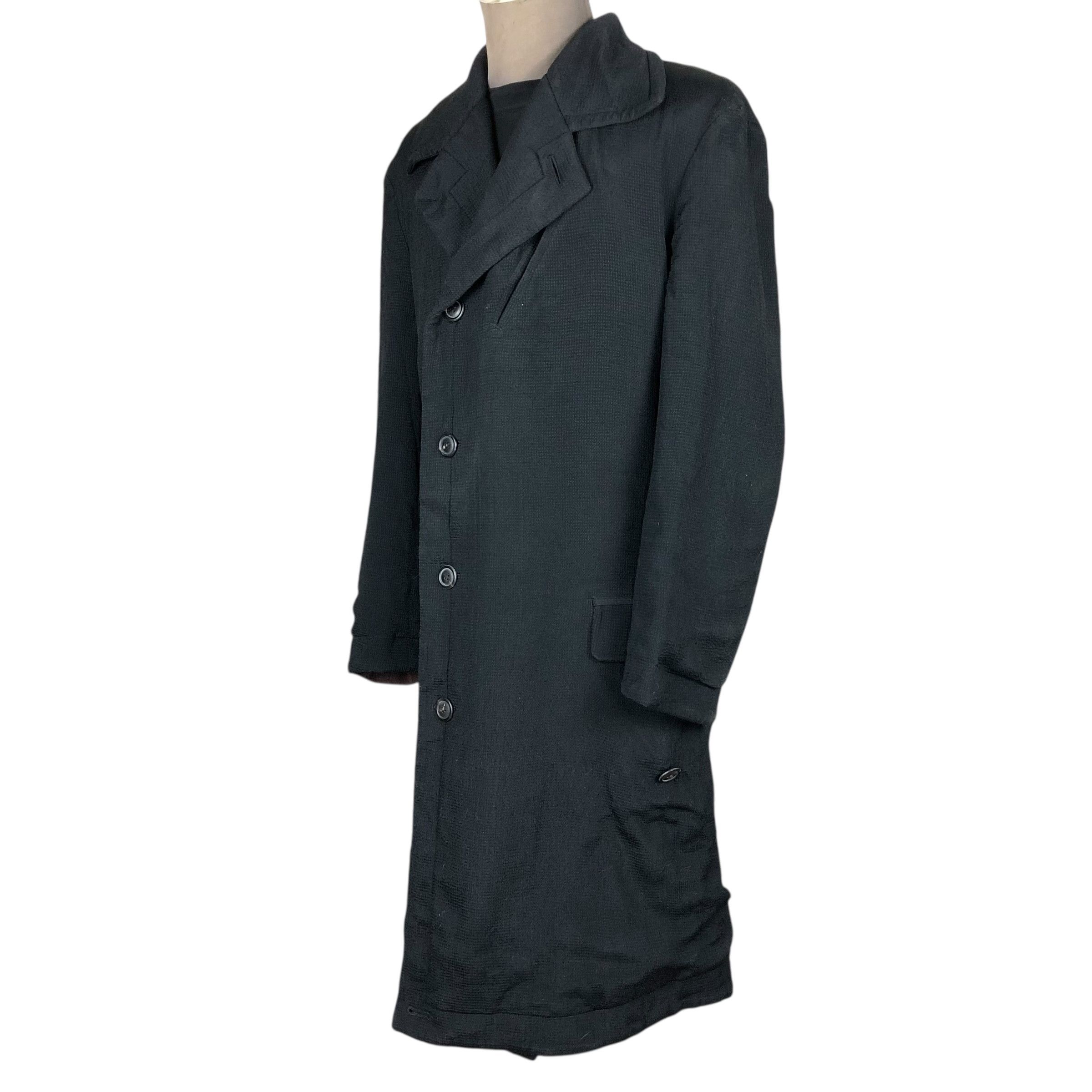 Issey Miyake Vintage Issey Miyake Men A/W 1995 Double Breasted Overcoat Size US L / EU 52-54 / 3 - 1 Thumbnail