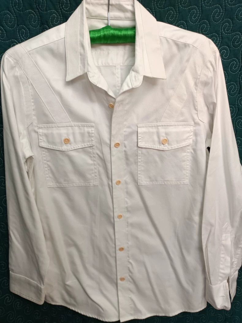 Dries Van Noten Dries Van Noten White Cotton Shirt Size US XL / EU 56 / 4 - 1 Thumbnail