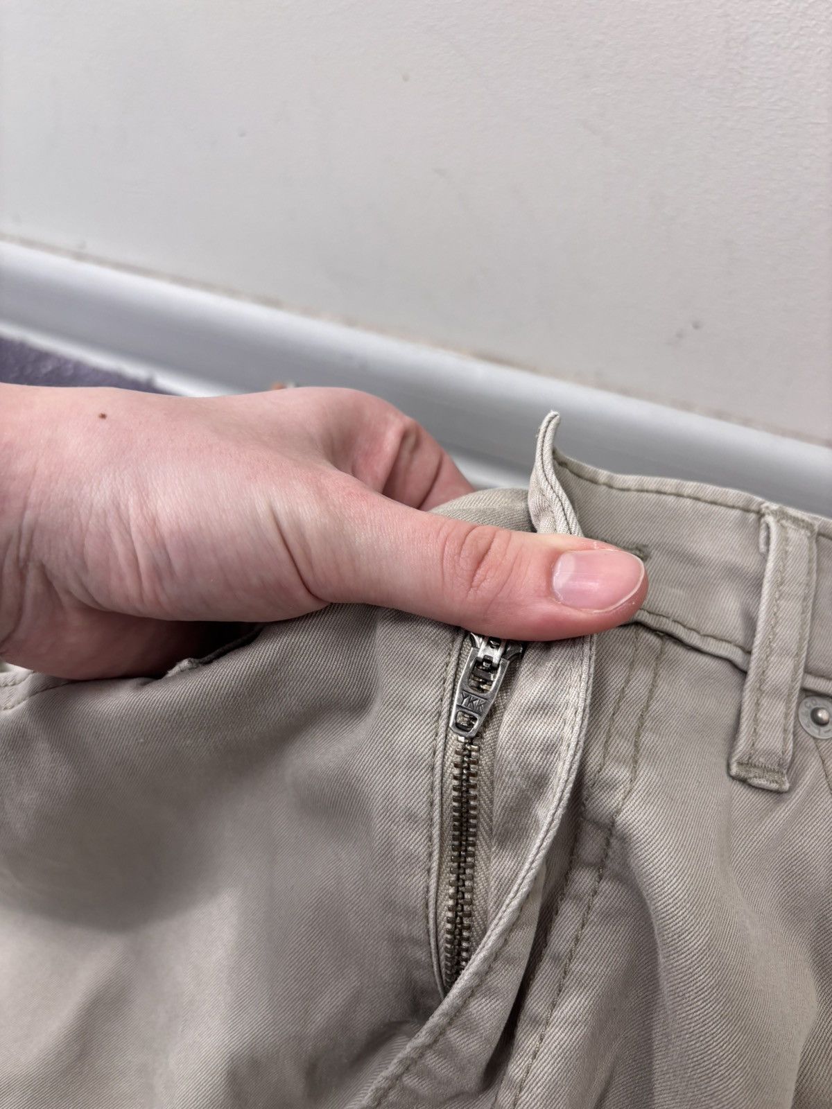 Levi's Vintage Levi’s 752 White Tab Men’s Beige/Grey Pants Jeans Size US 34 / EU 50 - 17 Thumbnail