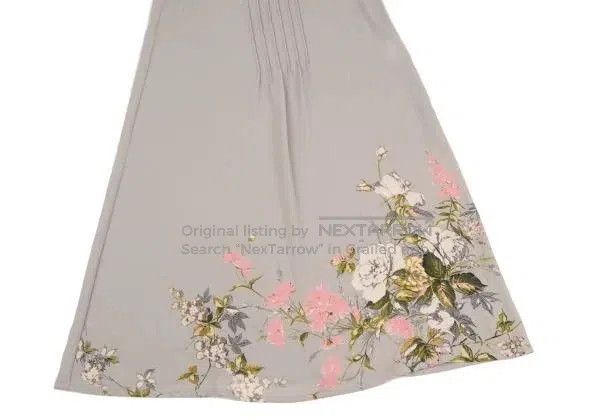 Comme des Garcons Comme Des Garcons size F Gray vintage floral dress Size XS / US 0-2 / IT 36-38 - 6 Thumbnail