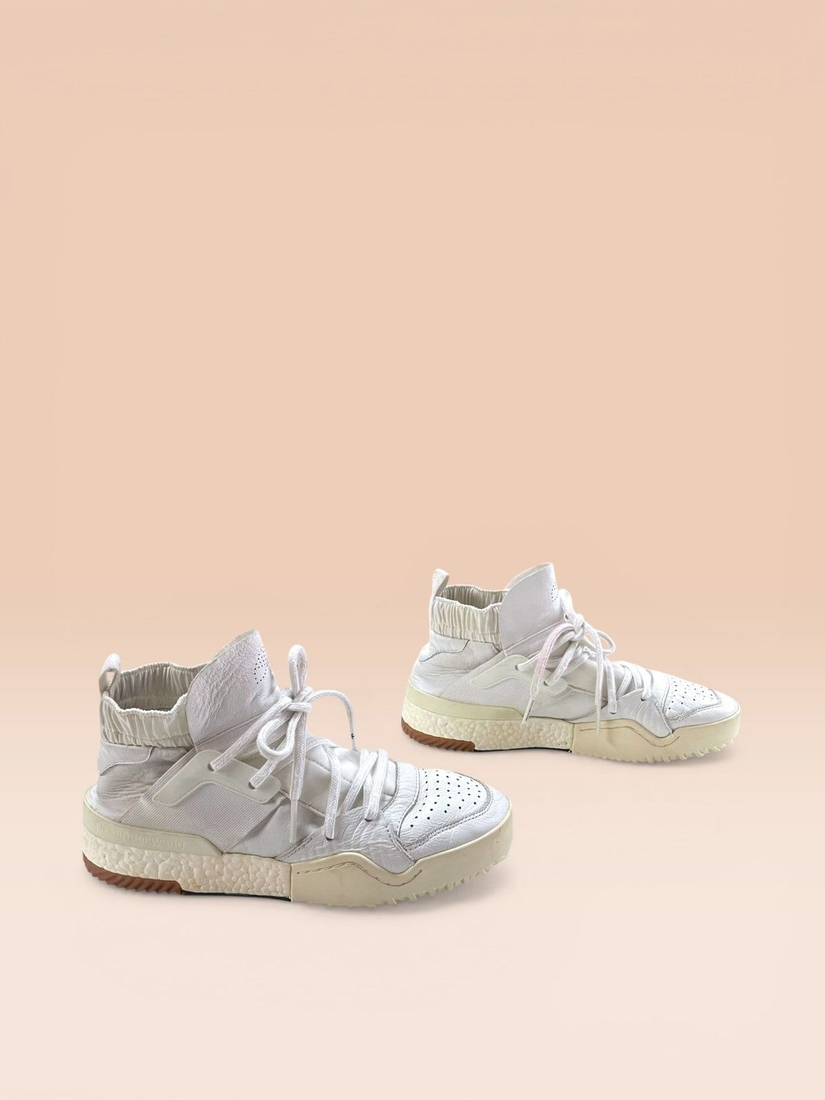 Adidas × Alexander Wang Adidas X Alexander Wang Bball "Triple White" Size US 7.5 / EU 40-41 - 4 Thumbnail