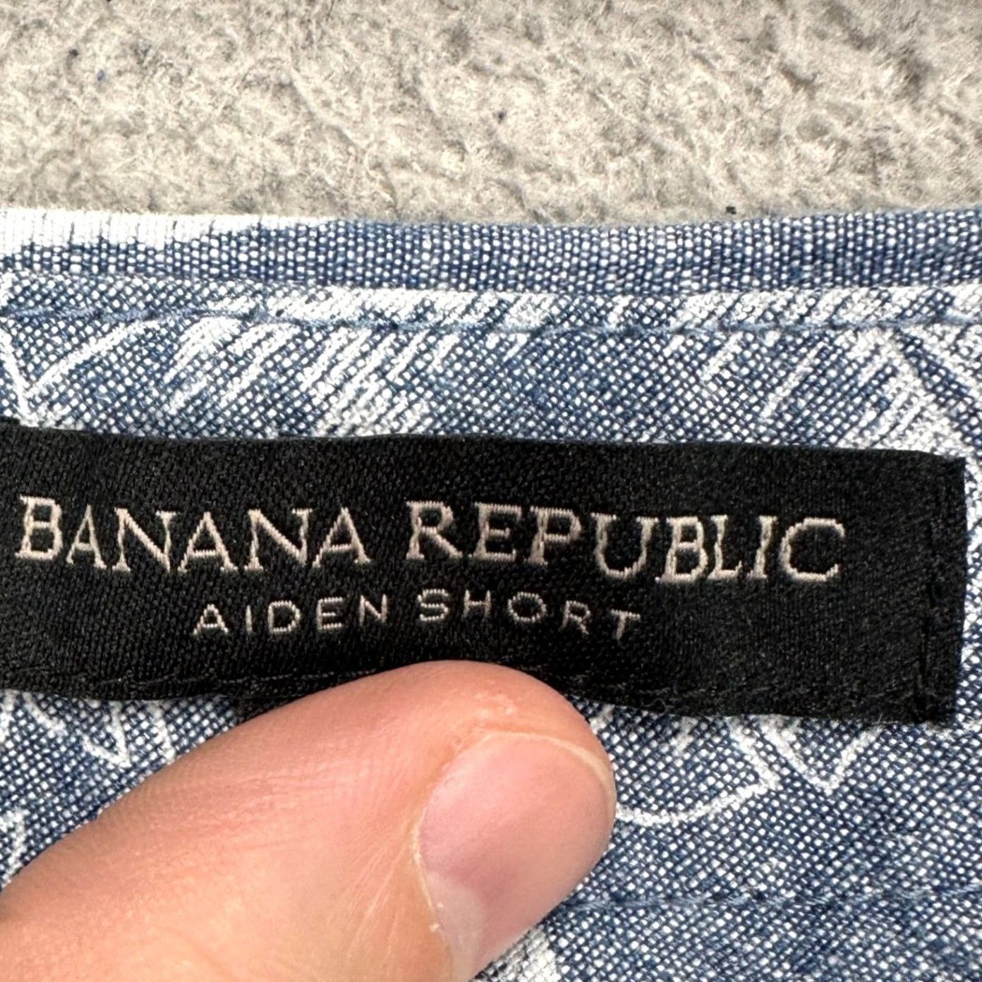 Banana Republic Banana Republic Mens Linen Blend Aiden Shorts 36 Blue Palm Leaves Khakis Casual Size US 36 / EU 52 - 3 Thumbnail