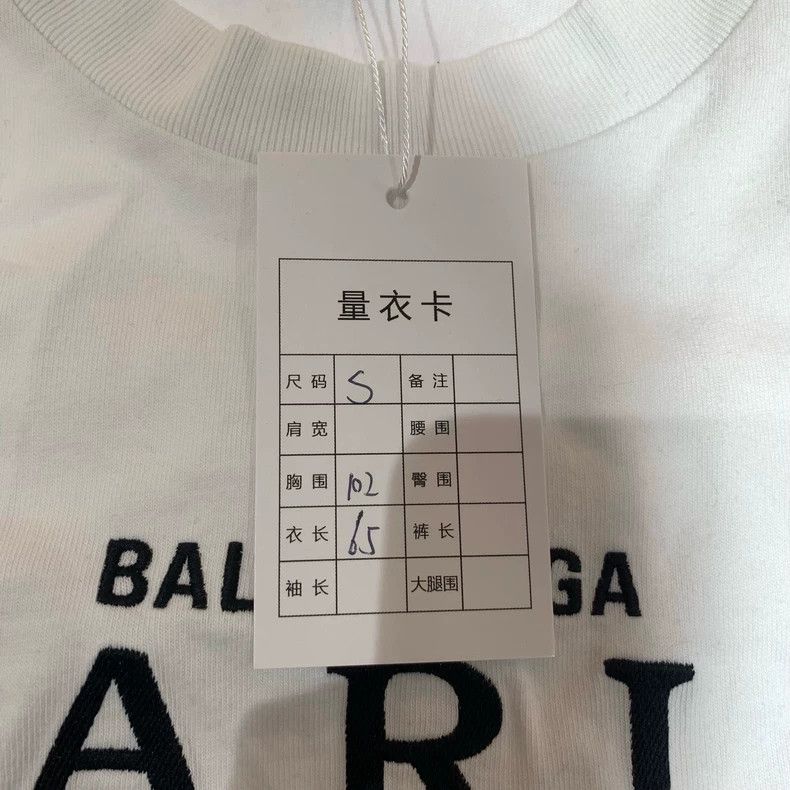 Balenciaga Balenciaga Crown Logo Letter Printed Short Sleeve T-Shirt Size US S / EU 44-46 / 1 - 3 Thumbnail