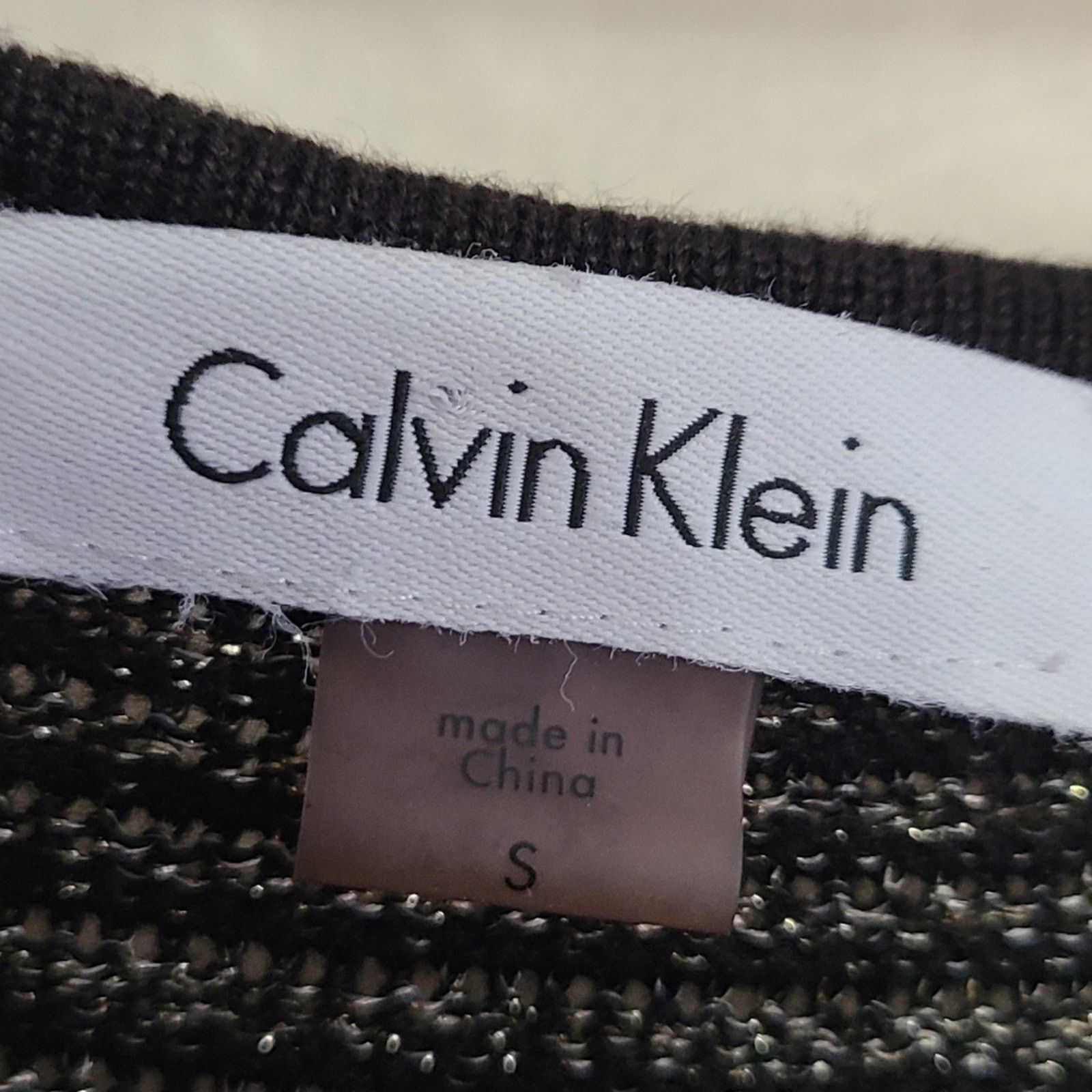 Calvin Klein Calvin Klein Metallic Black Dress Size S Size S / US 4 / IT 40 - 3 Thumbnail