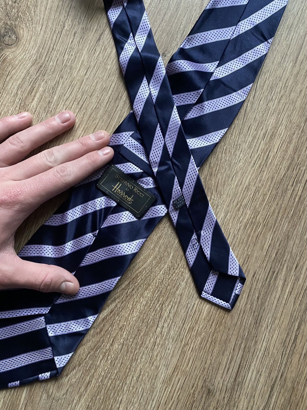 Stefano Ricci Rare Tie Luxury Brand Stefano Ricci 100% silk striped tie Size ONE SIZE - 1 Thumbnail