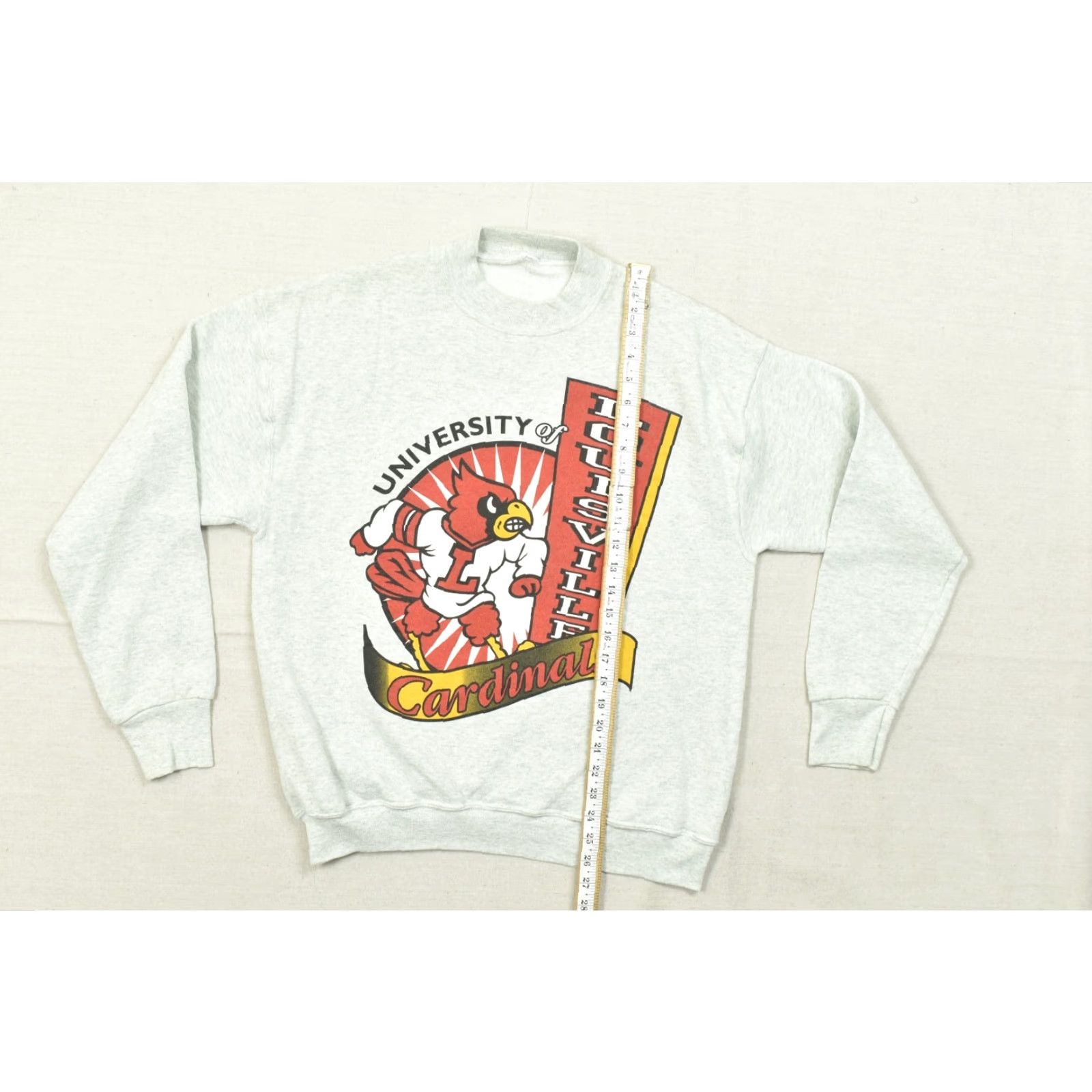 Vintage VINTAGE University of Louisville Cardinals Pullover Sweatshirt Gray L Men Regular Size Stain Logo Shirt Sweater Winter Fall Size US L / EU 52-54 / 3 - 2 Thumbnail