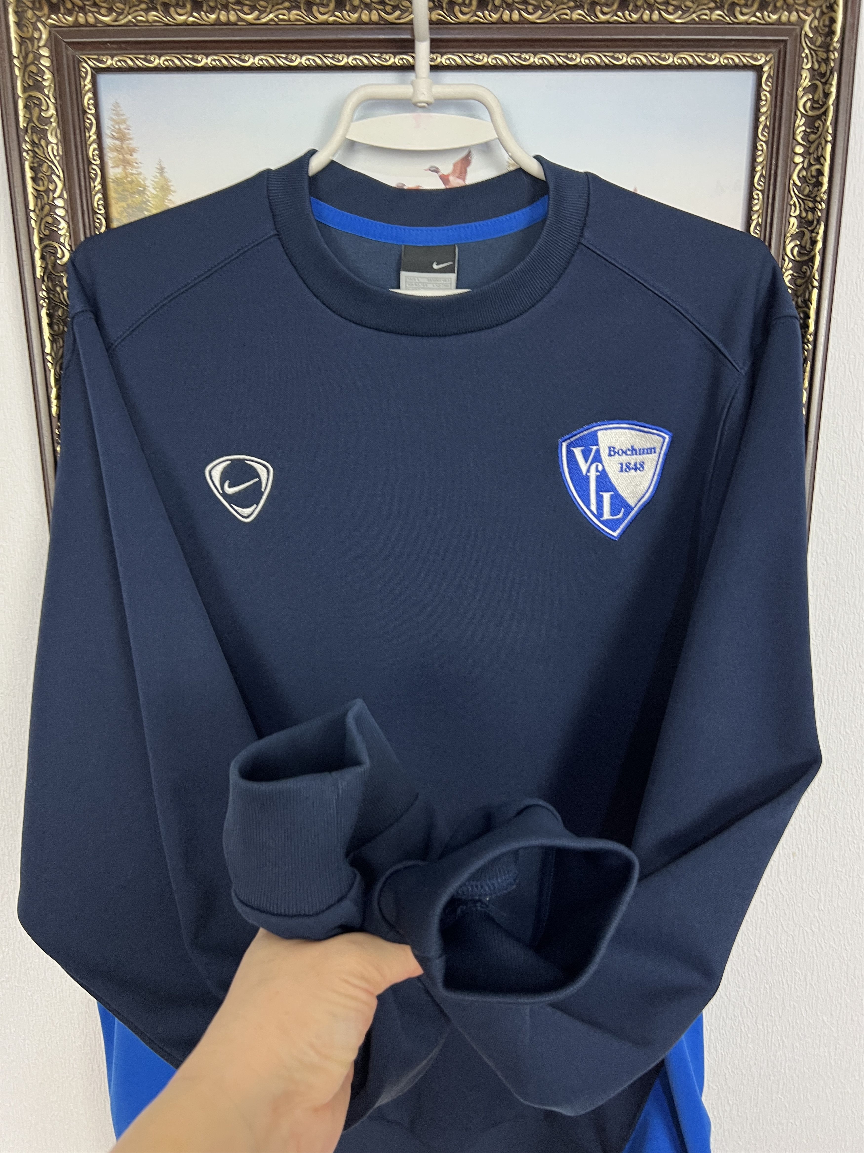 Nike VfL Bochum Football Sweatshirt Soccer Crewneck Track Top Size US L / EU 52-54 / 3 - 4 Thumbnail