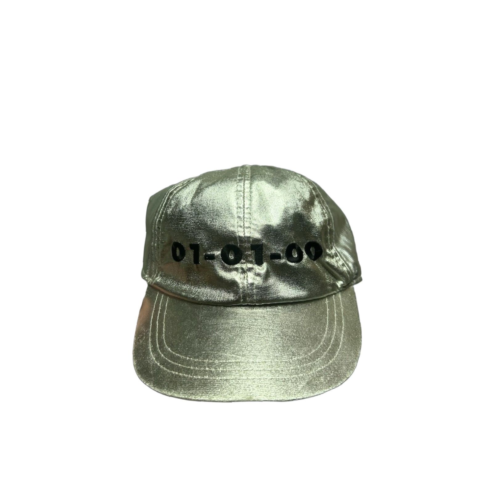 Vintage VINTAGE Baseball Cap Millennium 2000 Silver Nylon Stretch One Size Men Hat Cap Size ONE SIZE - 1 Thumbnail