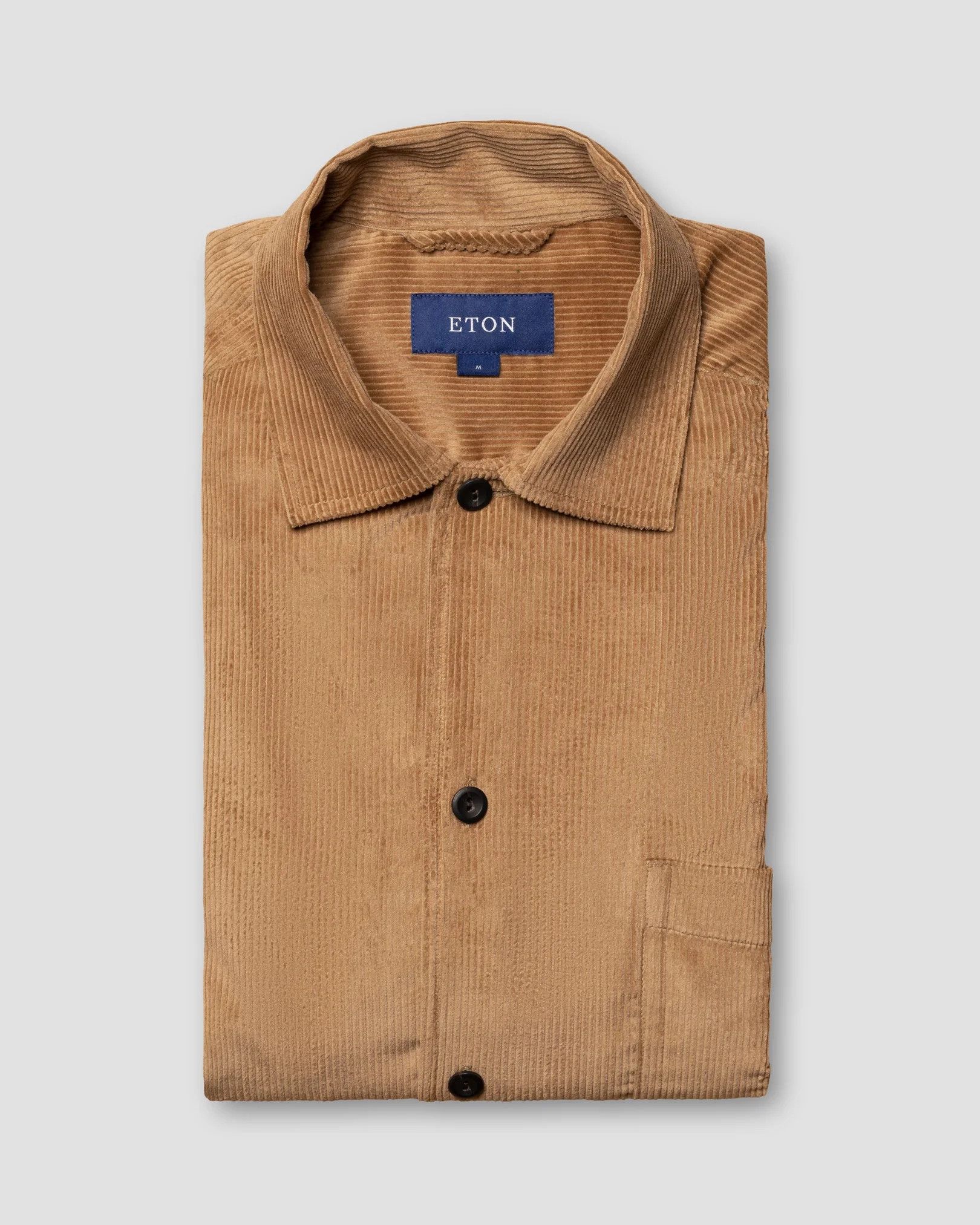Eton ETON Overshirt Corduroy Brown Light Jacket Shirt Blazer Coat Size US L / EU 52-54 / 3 - 14 Thumbnail