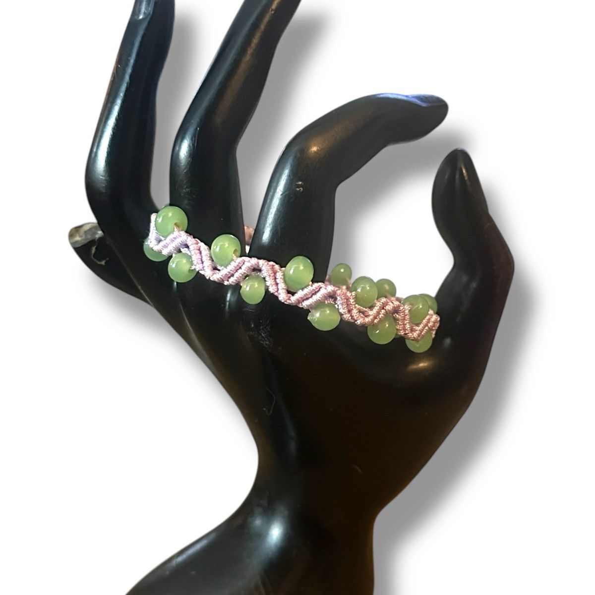 Other Adjustable woven chrysolite bead bracelet Size ONE SIZE - 2 Thumbnail