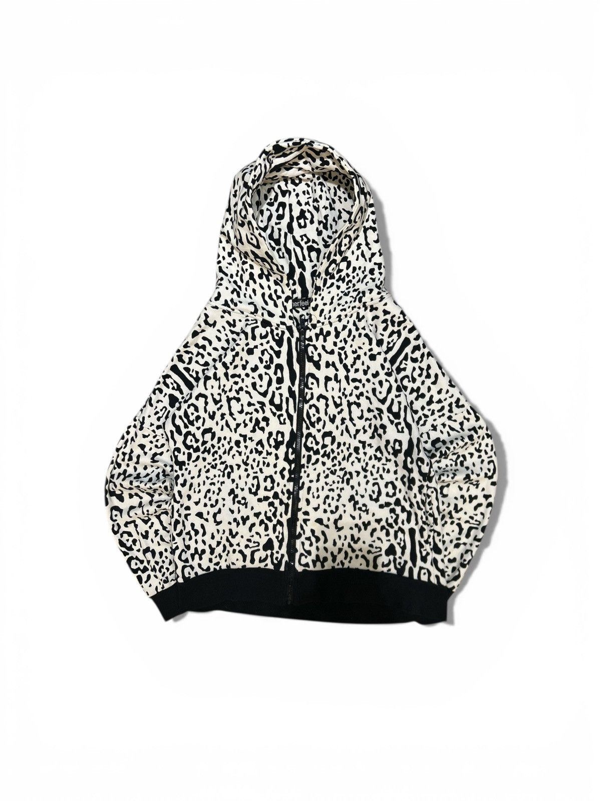 Aimerfeel Archive Japan Leopard Print Full-Zip Hoodie