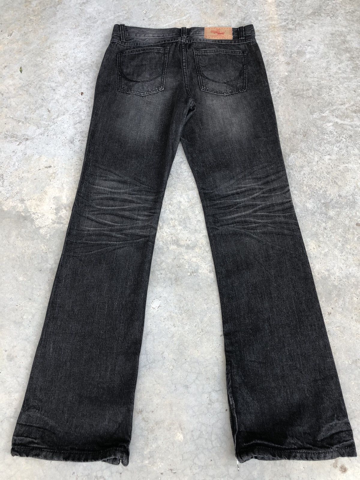 If Six Was Nine Japanese Deadly Flared Jeans Distressed Jeans Size US 33 - 2 Thumbnail