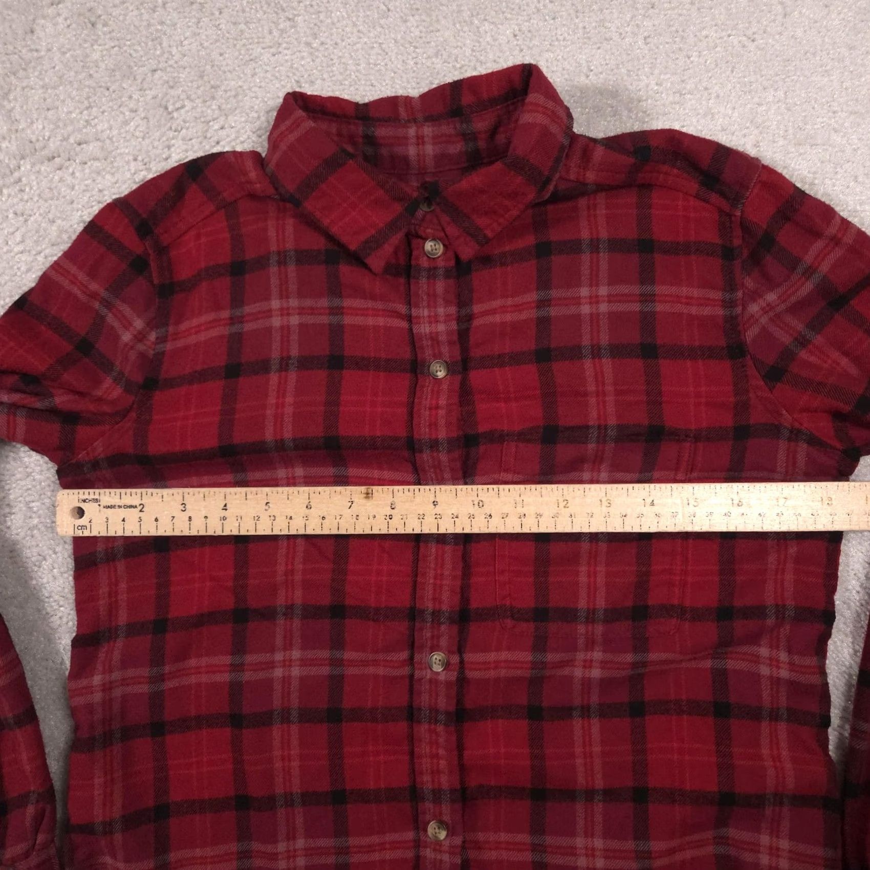American Eagle Outfitters VINTAGE American Eagle Outfitters Shirt Womens Small Red Plaid Button Front Flannel Top Size S / US 4 / IT 40 - 7 Thumbnail