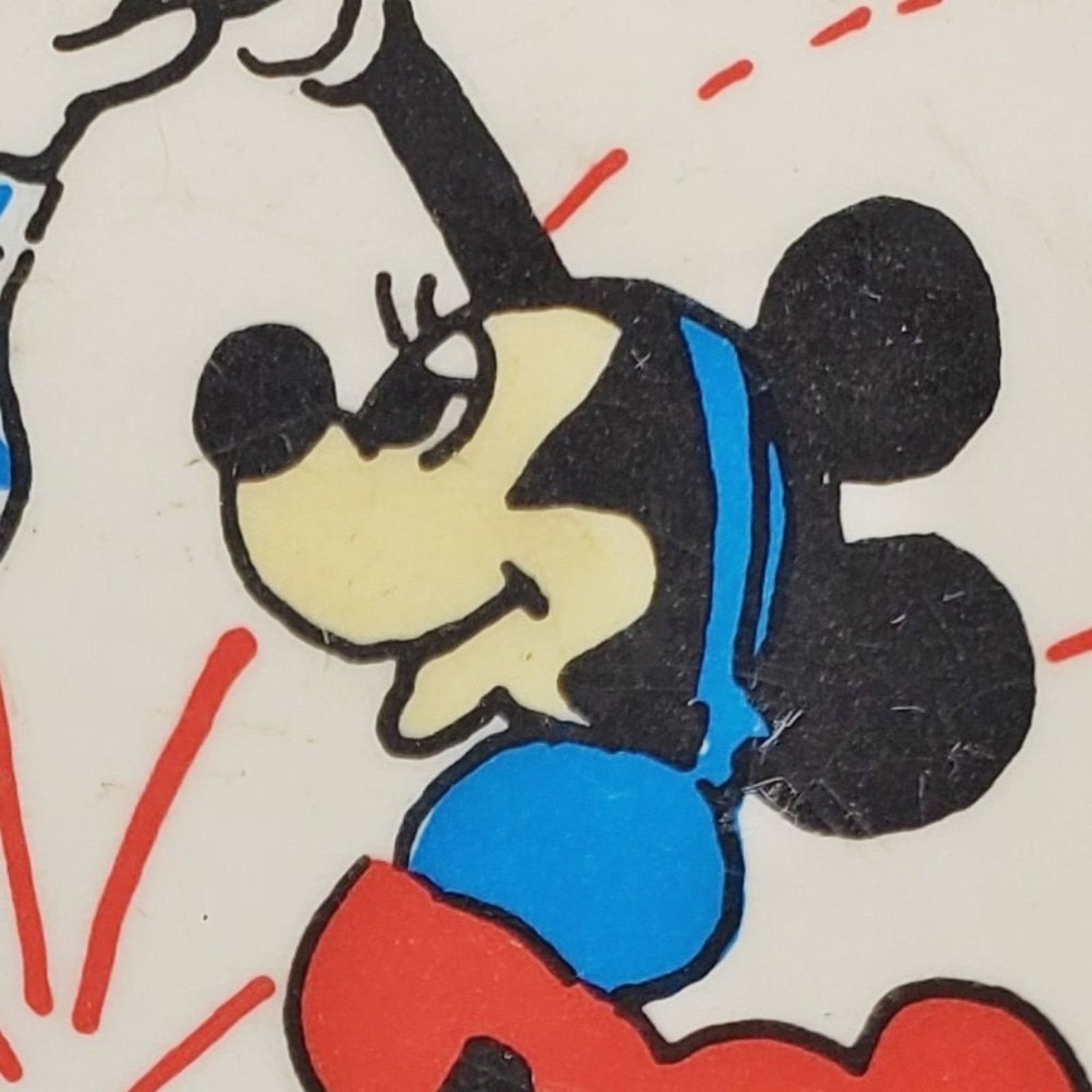 Disney VTG Walt Disney Productions Mickey & Minnie Dancing Button Size ONE SIZE - 3 Thumbnail