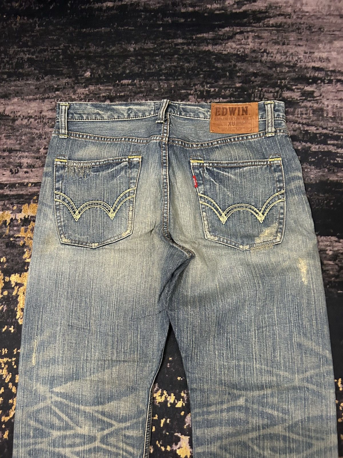 Edwin Vintage Edwin Japan Distressed Jeans Size US 36 / EU 52 - 10 Thumbnail