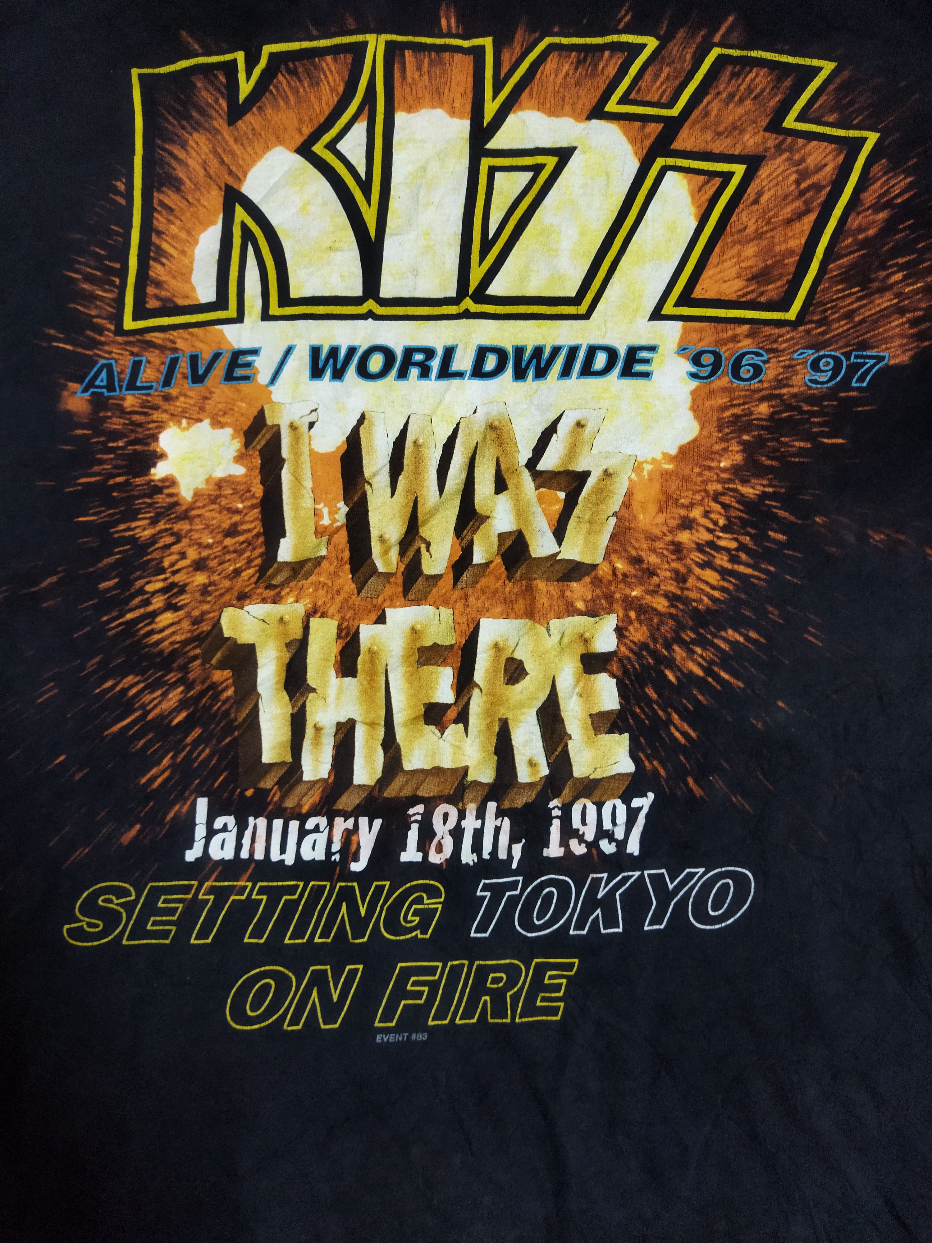 Band Tees Vintage 1996 Kiss Alive Worldwide Tour Tokyo Tee Size US XL / EU 56 / 4 - 4 Thumbnail
