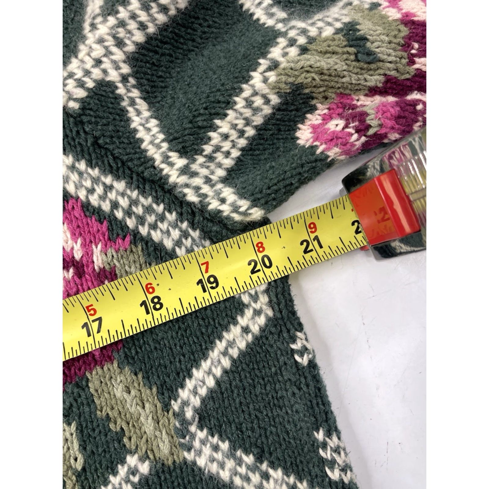 Vintage VINTAGE Pappagallo Rose Sweater Womens Size L Green Cotton Blend Knit Pullover Heavyweight Retro Size L / US 10 / IT 46 - 7 Thumbnail