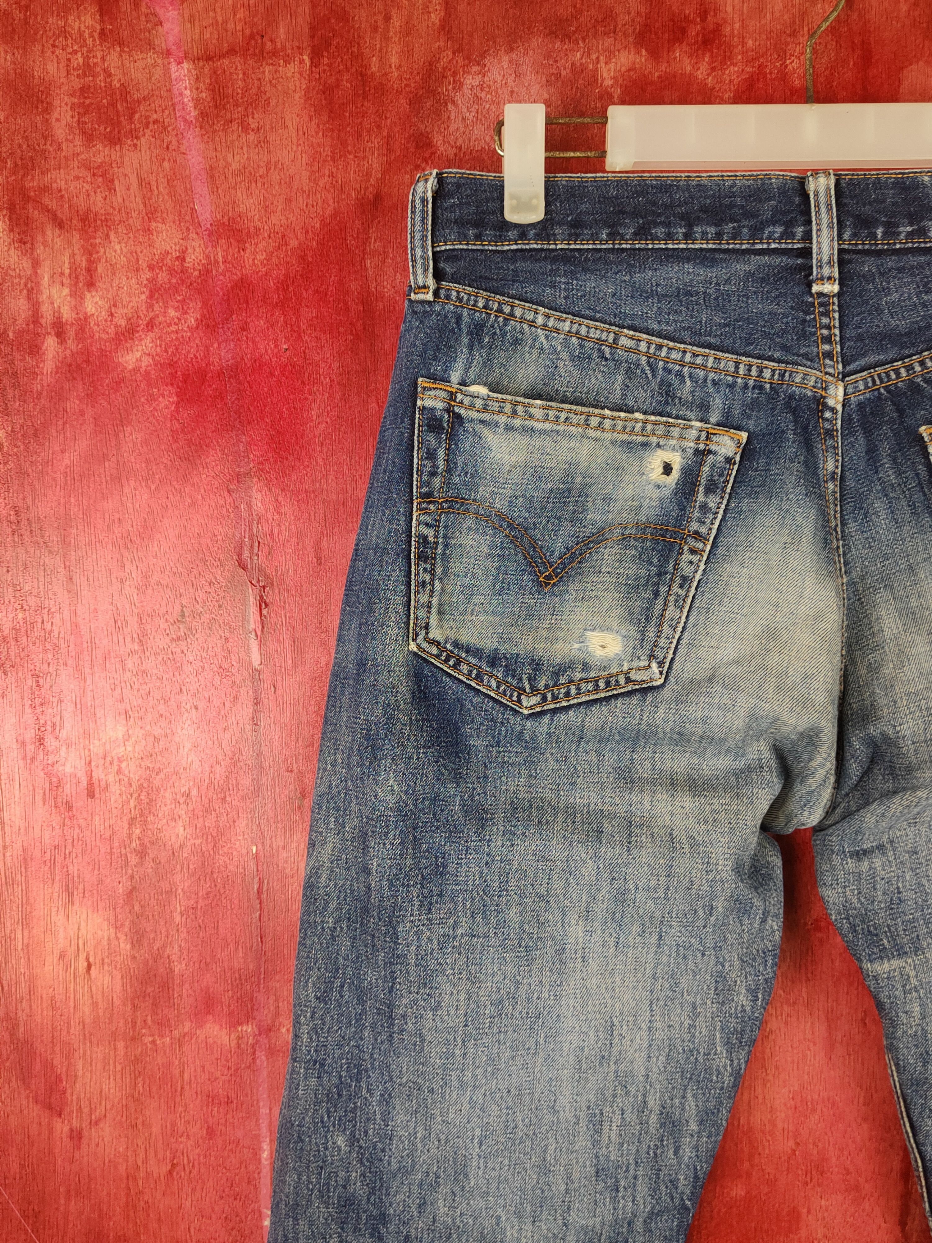 Levi's 501 Levi's vtg ripped Distressed Denim jeans Pants #S1371 Size US 32 / EU 48 - 10 Thumbnail