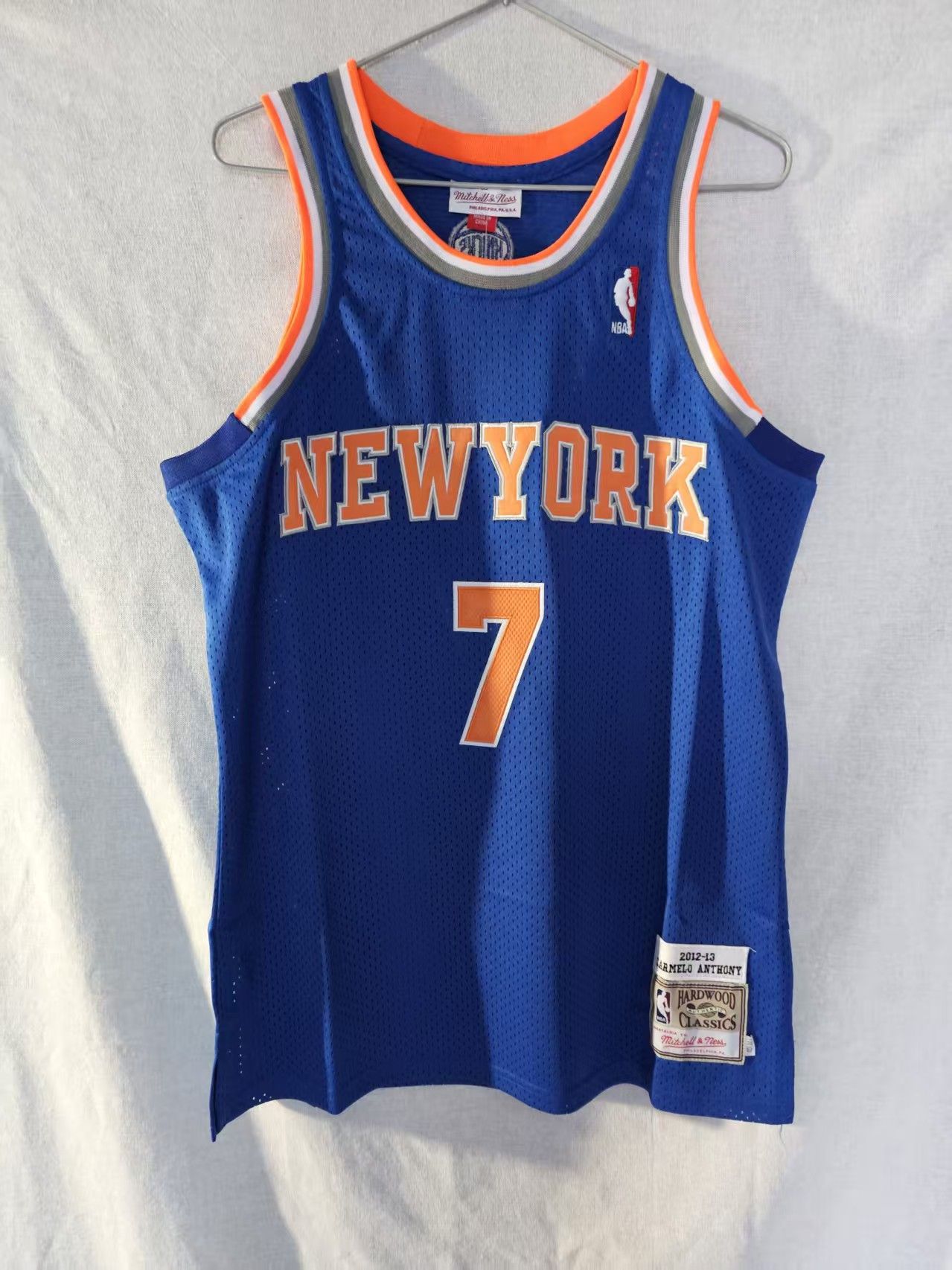 NBA New York Knicks #7 Carmelo Anthony Jersey Double Stitched L Size US L / EU 52-54 / 3 - 2 Thumbnail
