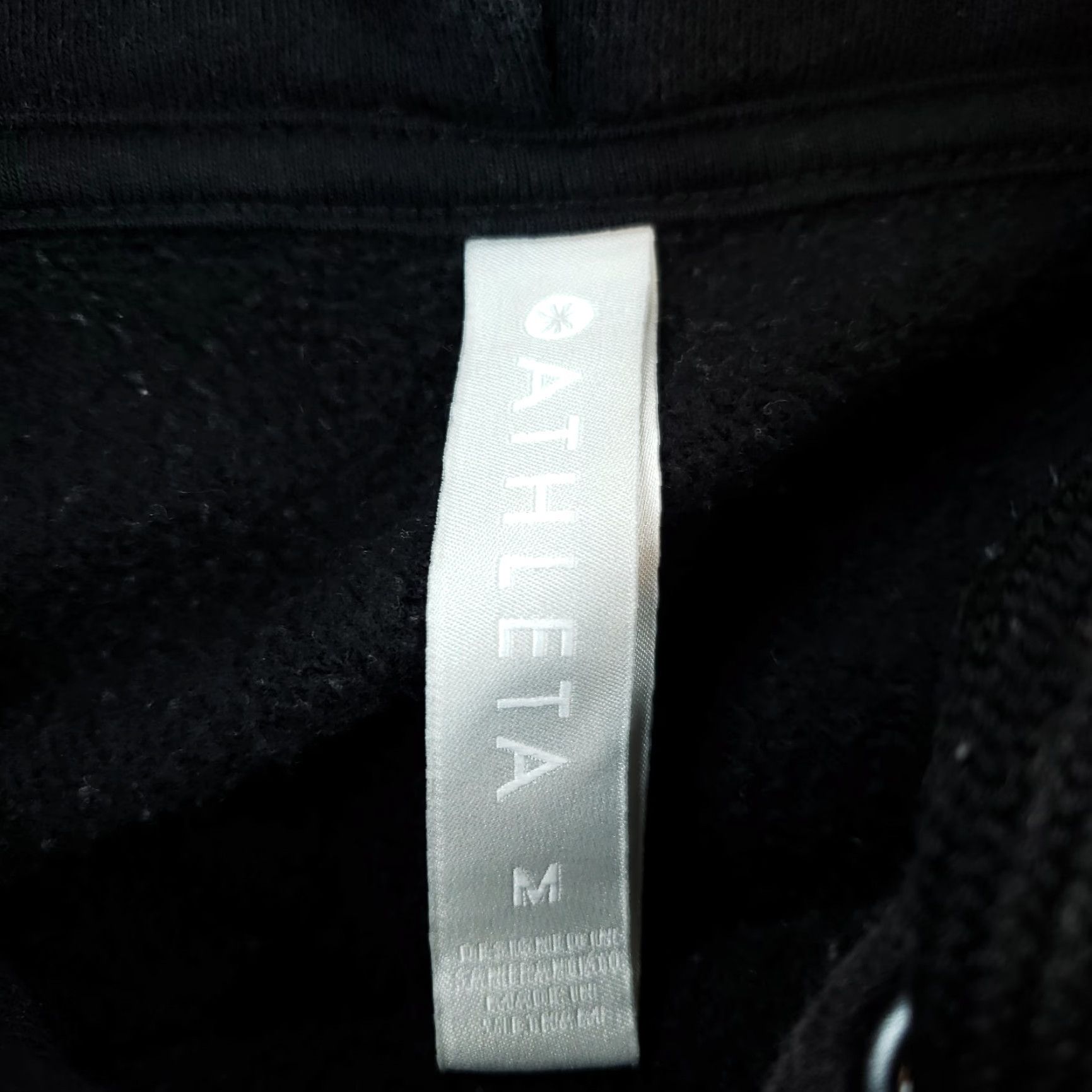 Athleta Athleta Pullover Hoodie Womens Medium Black Cotton Long Sleeve Size M / US 6-8 / IT 42-44 - 5 Thumbnail