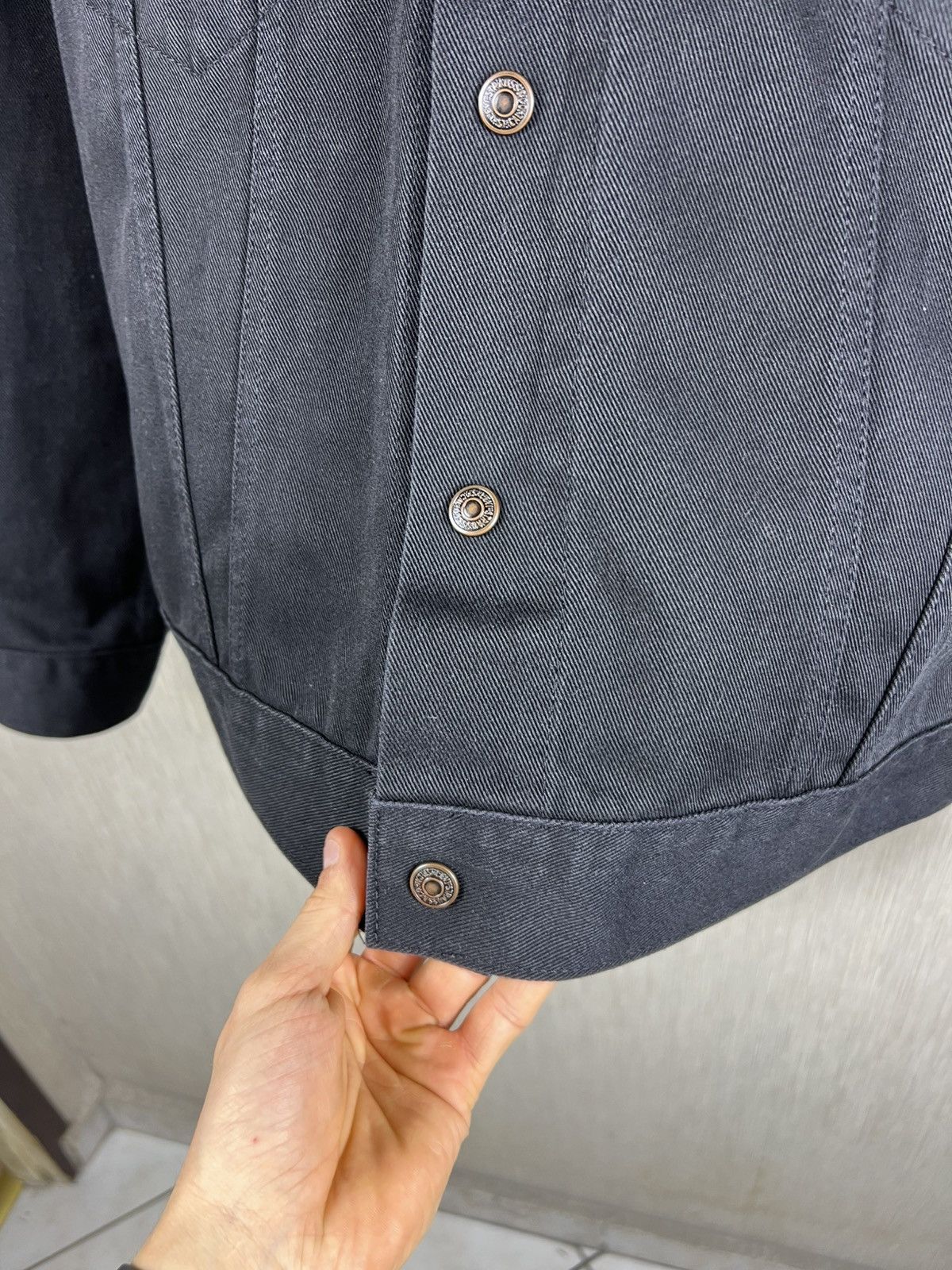 Levi's Vintage 90s Levi’s Sta-Prest denim trucker jacket levis logo Size XL / US 12-14 / IT 48-50 - 10 Thumbnail