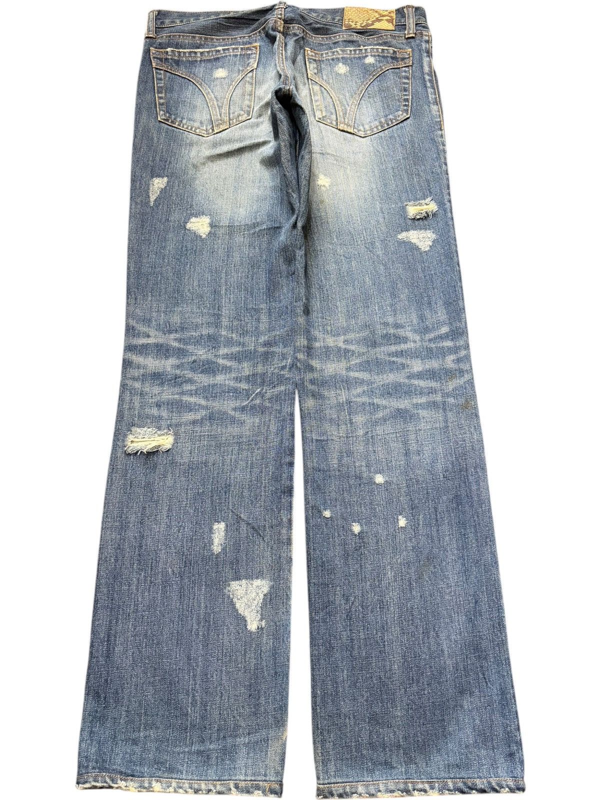 Patrick Cox Vintage Patrick Cox Wannabe Faded Wash Distress Jeans Size US 32 / EU 48 - 2 Thumbnail