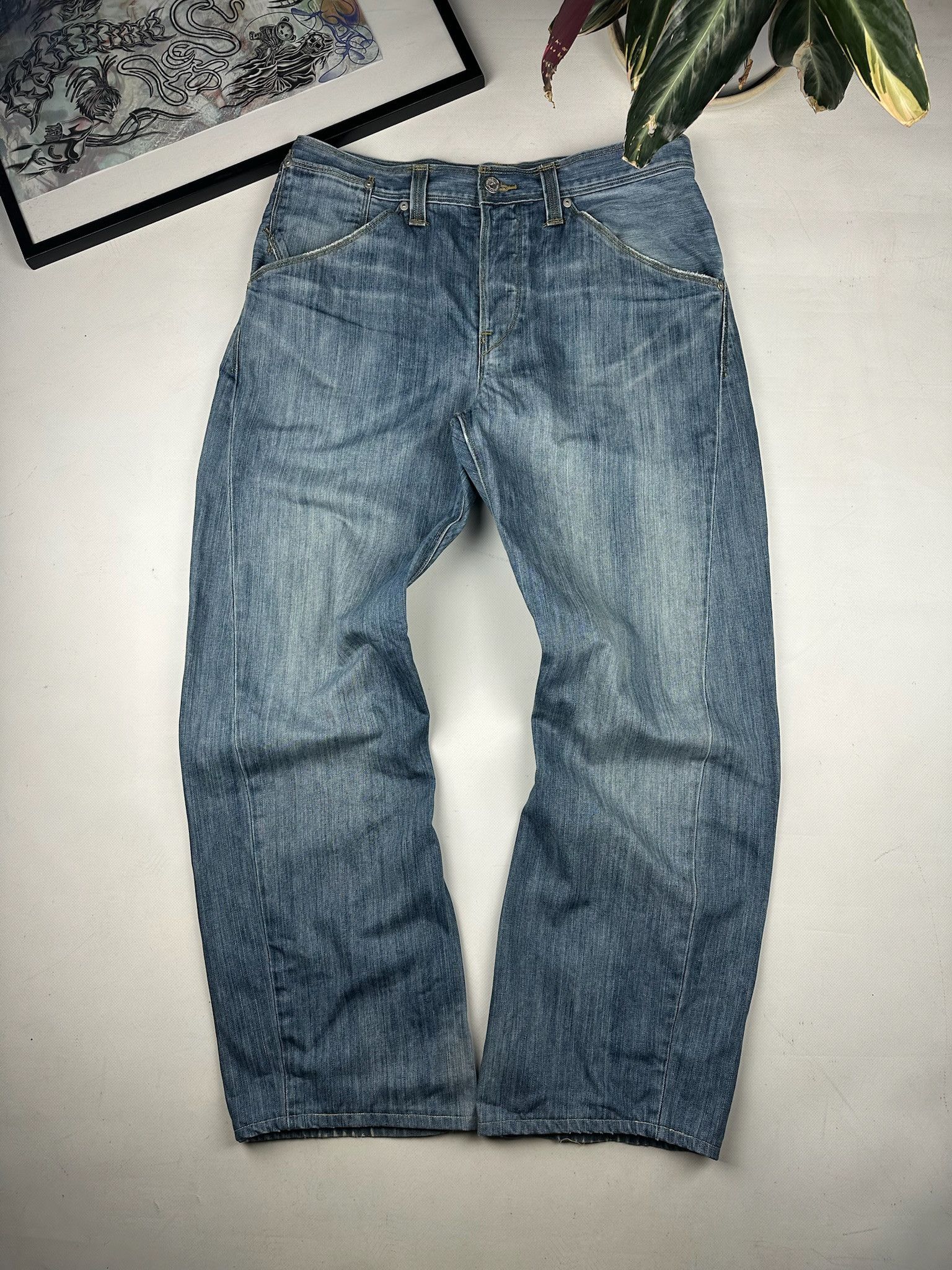 Levi's Vintage Levis Engineered Japan Denim Jeans Size US 32 / EU 48 - 2 Thumbnail